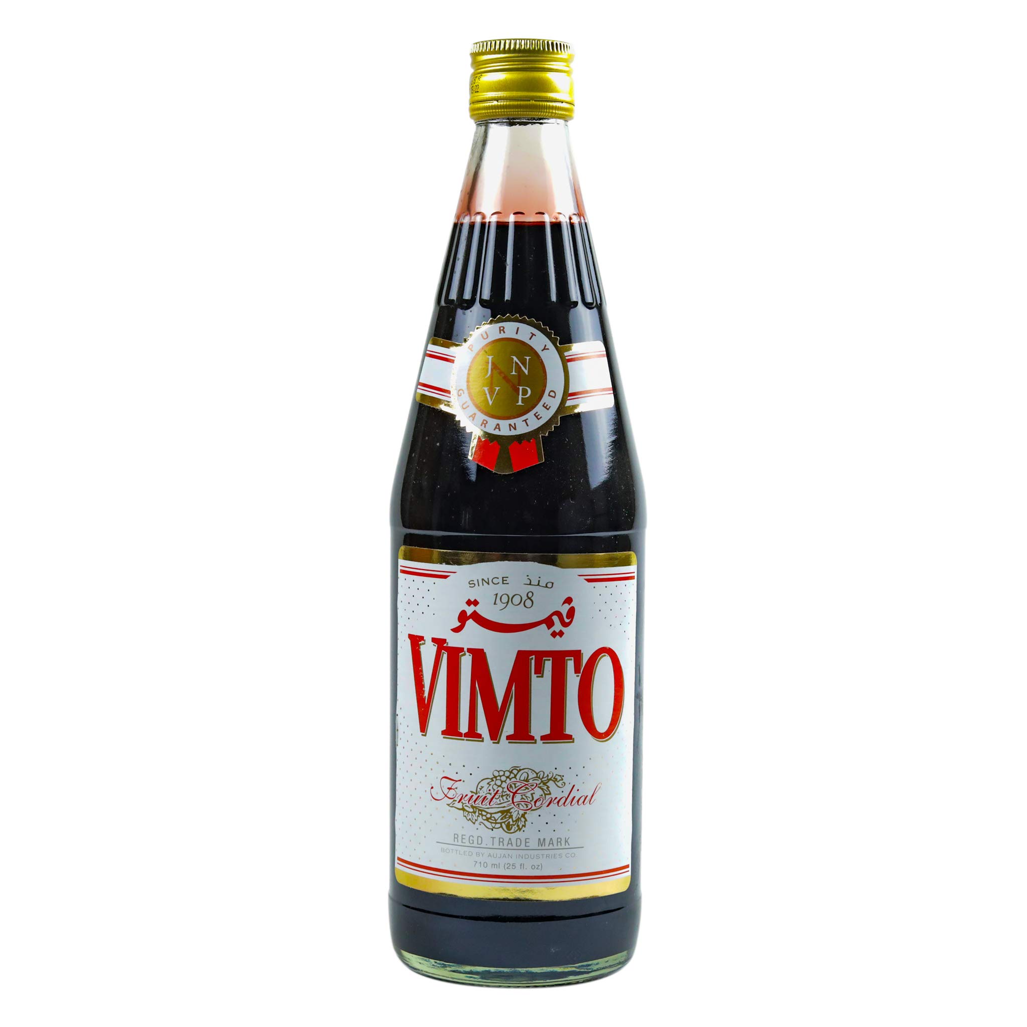 Vimto Fruit Syrup Concentrate - 25 fl oz Bottle | Flavorful Berry & Grape Cordial for Drinks, Cocktails, Tea & Mocktails | Great for Summer Beverages, Party Mixers & Homemade Sodas