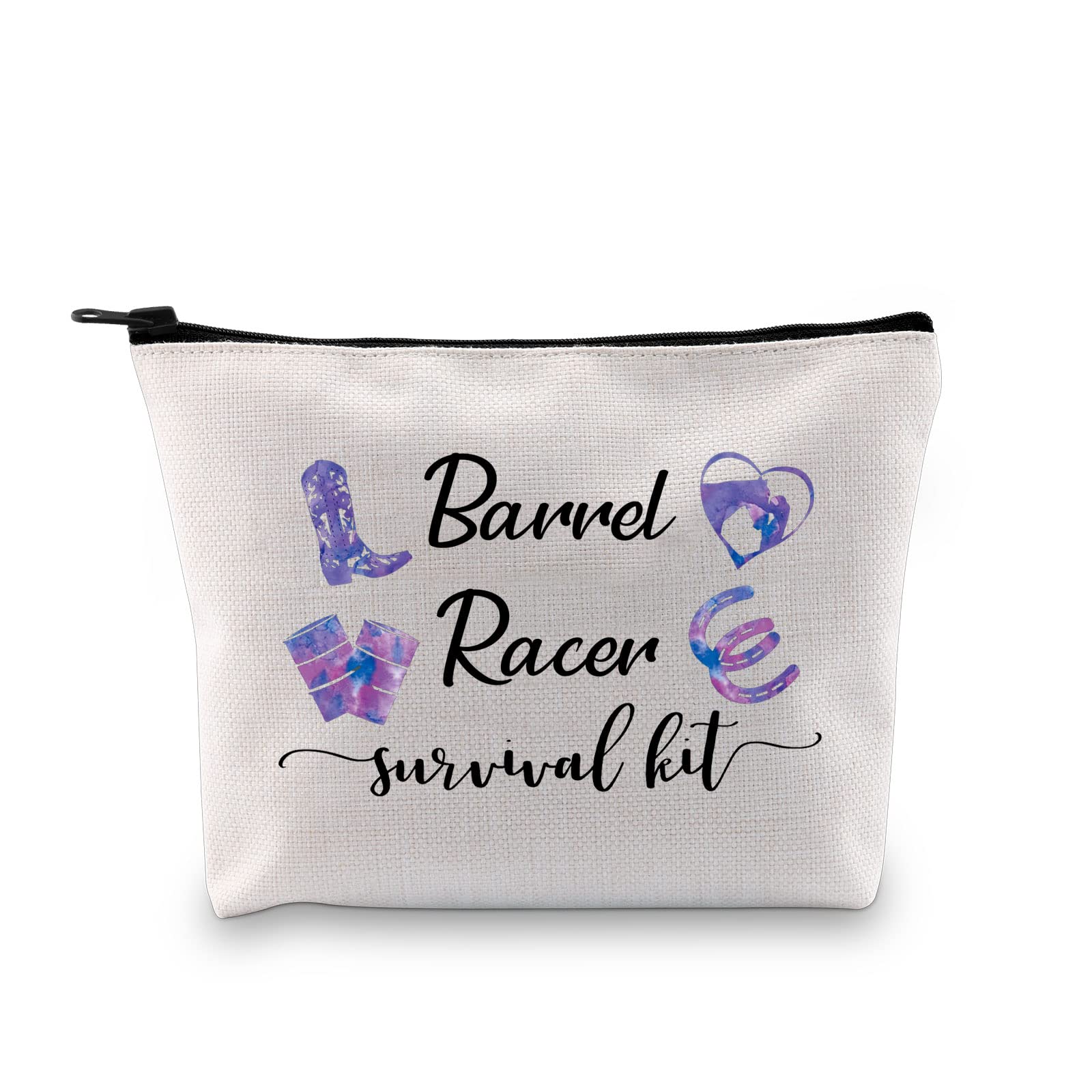 Barrel Racing Survival Kit - Equestrian Toiletry & Makeup Pouch for Horseback Riding