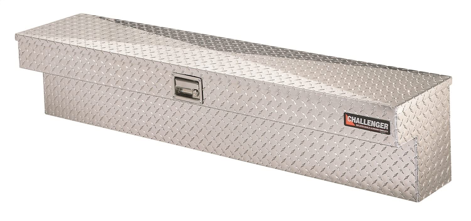 Lund 5748 Challenger Series Brite Single-Lid Side-Mount Truck Bed Storage Box | Durable Cargo Organizer for Pickup Trucks & SUVs | Perfect for Camping, Road Trips & Work Gear Storage