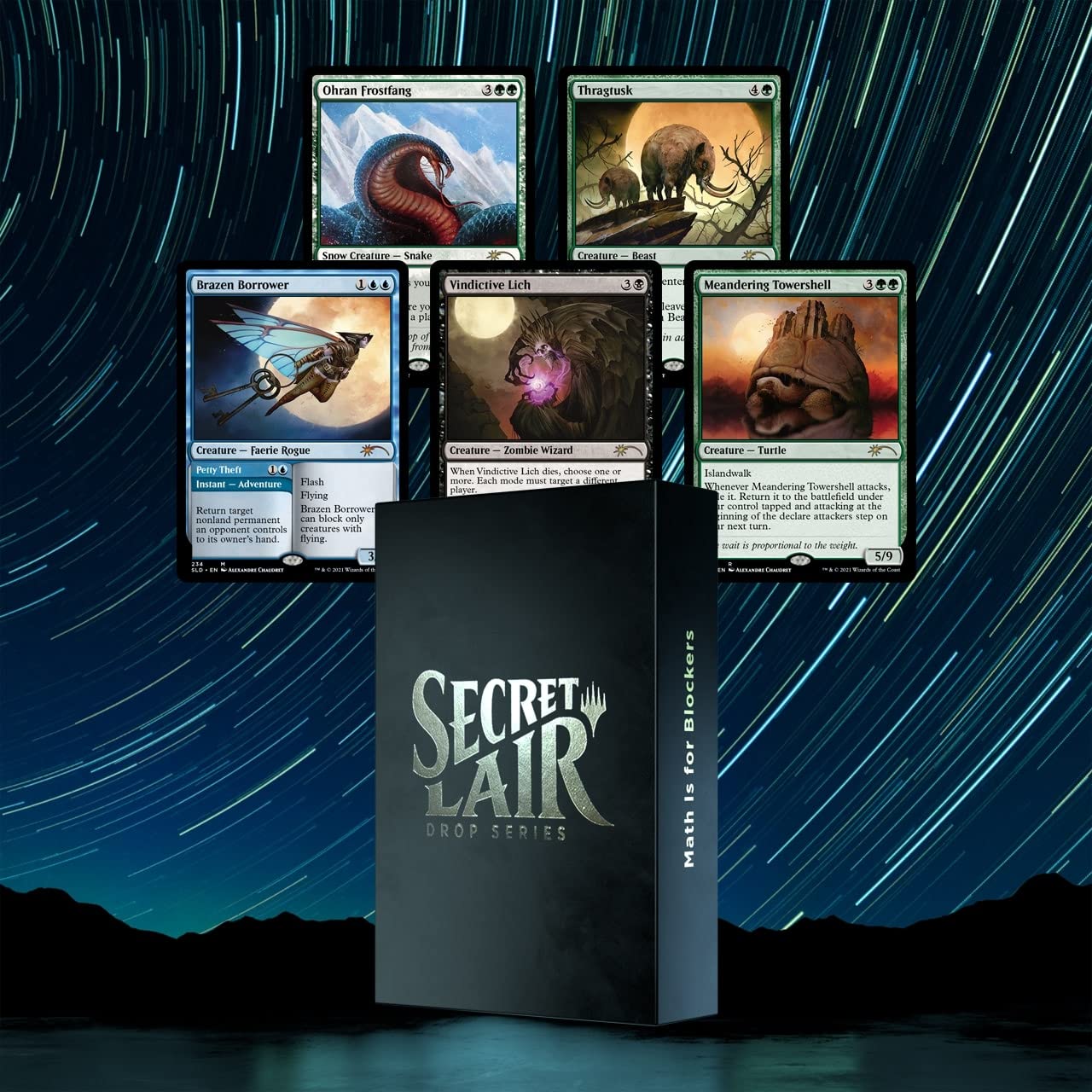 Magic: The Gathering Secret Lair - MTG Math is for Blockers | Exclusive Collector's Edition Trading Cards | Perfect for MTG Tournaments & Casual Game Nights