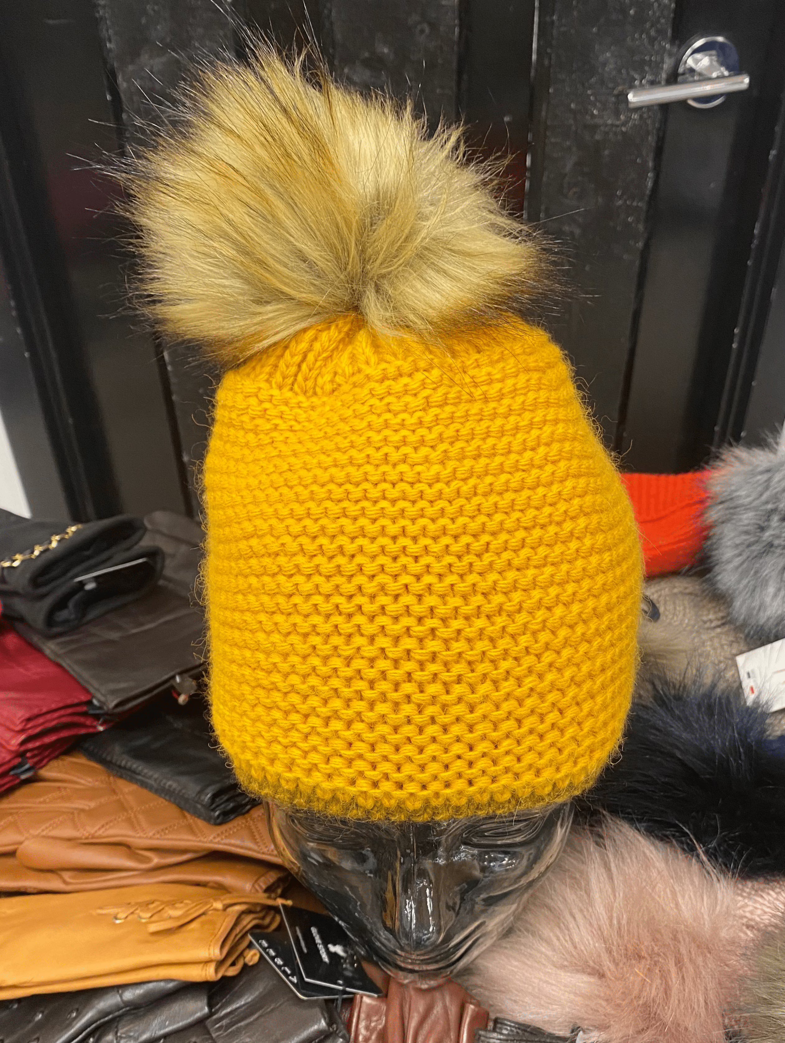 Cozy Knit Fleece Lined Pom Pom Winter Beanie Hat for Women - Warm Soft Cuffed Knit Hat for Cold Weather, Outdoor Activities & Fashion Accessories