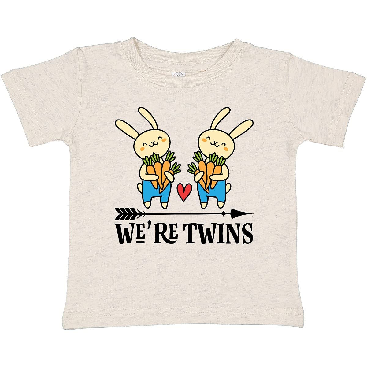 Inktastic Twin Boys Bunny Rabbits Baby T-Shirt - Cute Cotton Tee for Siblings, Matching Outfits & Easter Photos | Perfect for Family Events, Birthday Parties & Holiday Gifts