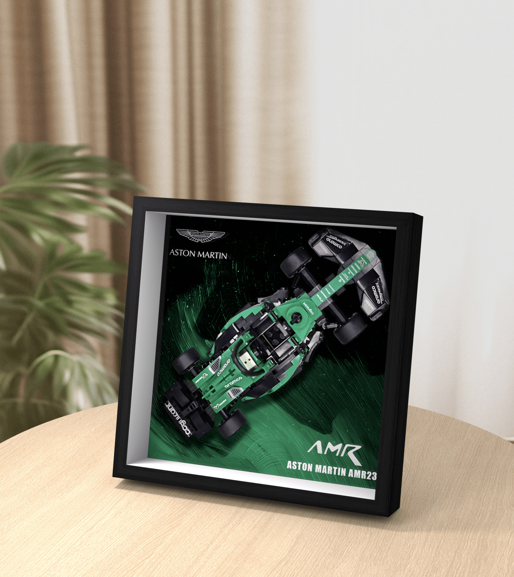 Lego Speed Champions Aston Martin 76925 Car Display Frame - Perfect for Showcasing Your Lego Model Collection at Home or Office