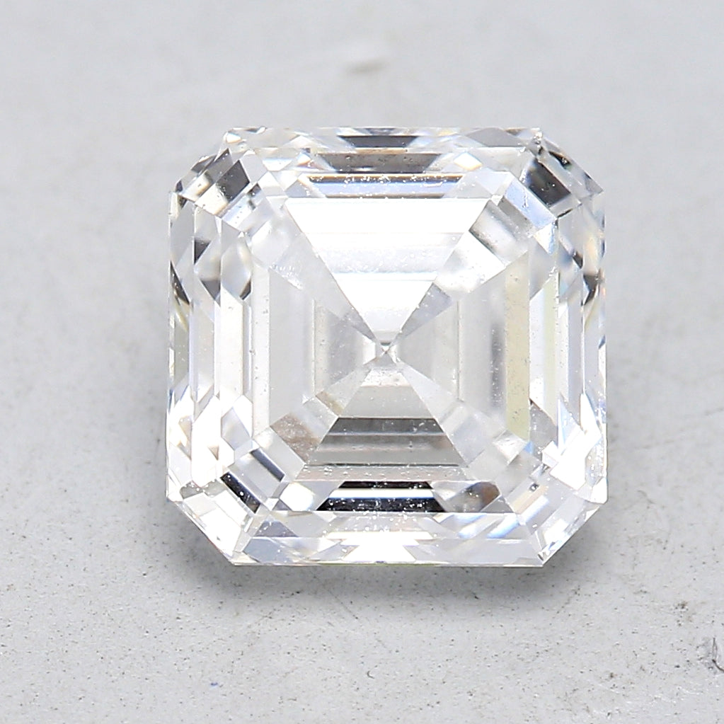 1.01 Carat Asscher Cut Diamond - K Color VVS1 Clarity Certified Natural Diamond for Engagement Rings & Fine Jewelry
