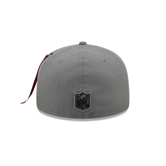 New England Patriots Grey 59FIFTY Fitted Hat for Men - Official NFL Snapback Cap for Football Fans & Game Day Outfits