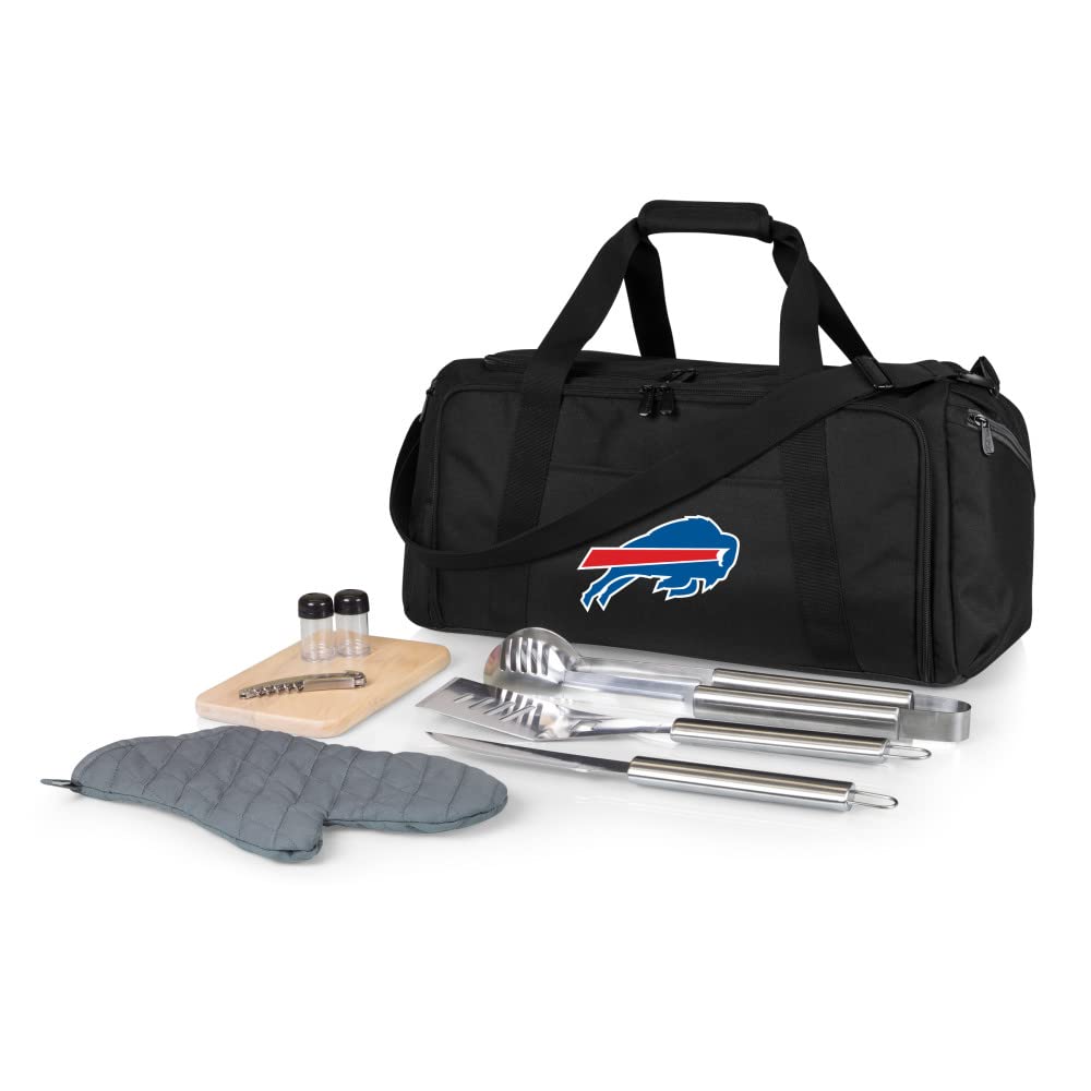 NFL BBQ Kit & Cooler Tote with Grill Tools and Picnic Accessories - Perfect for Tailgating, Backyard BBQs, and Outdoor Parties