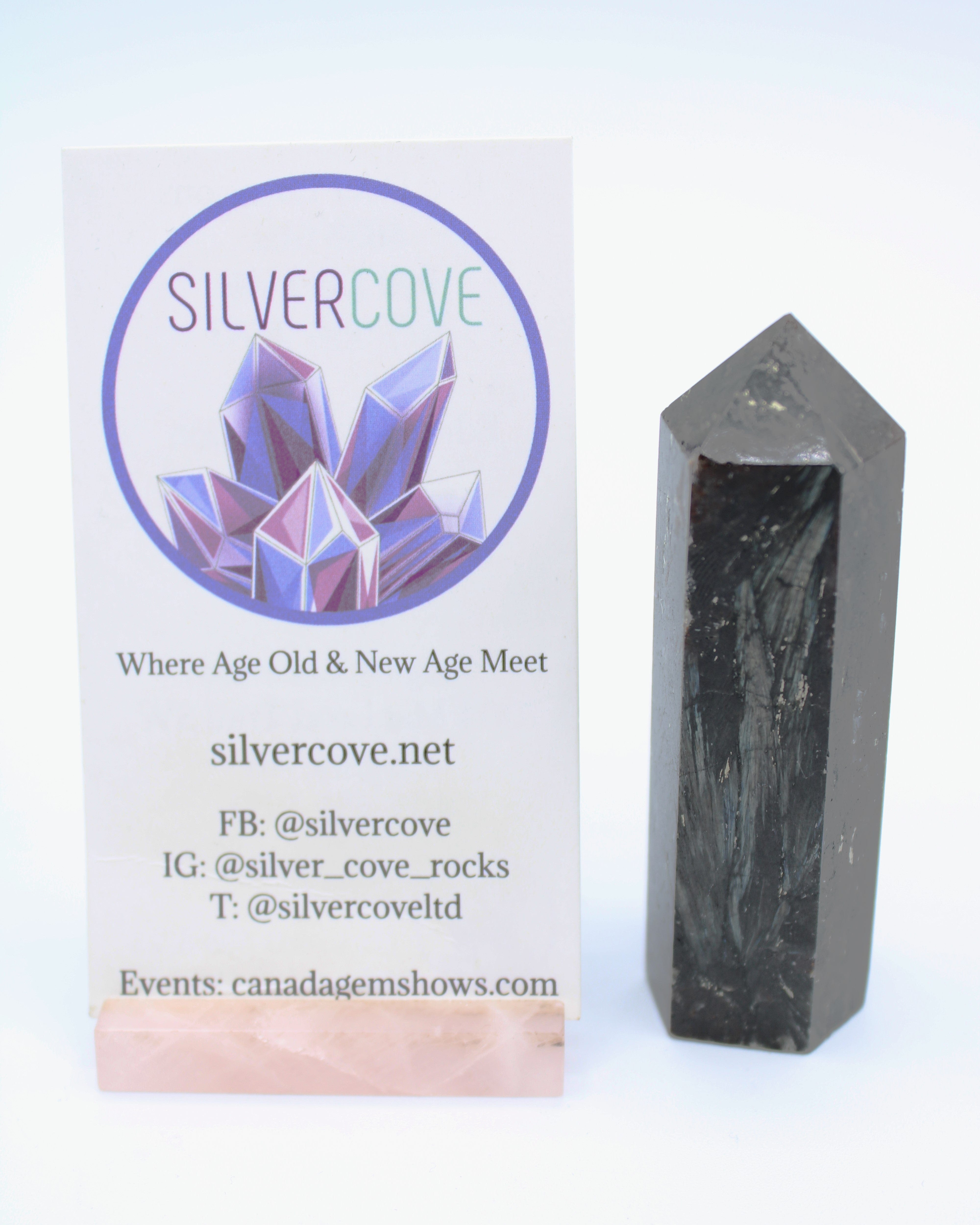 Natural Astrophyllite Crystal Tower - Healing Stone for Meditation, Reiki & Energy Work - Perfect for Home Decor & Spiritual Practices