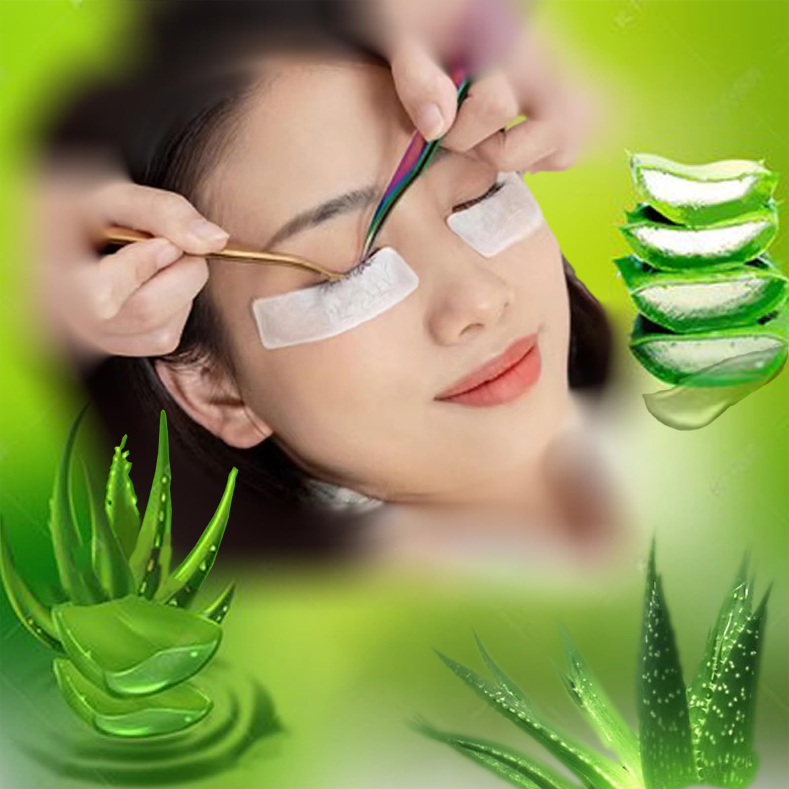 Best Aloe Makeup Tape for Eyeshadow & Mascara - 6 Pack White Eyelash Extension Tape for Professional Lash Tech Supplies | Perfect for Salon & Home Use