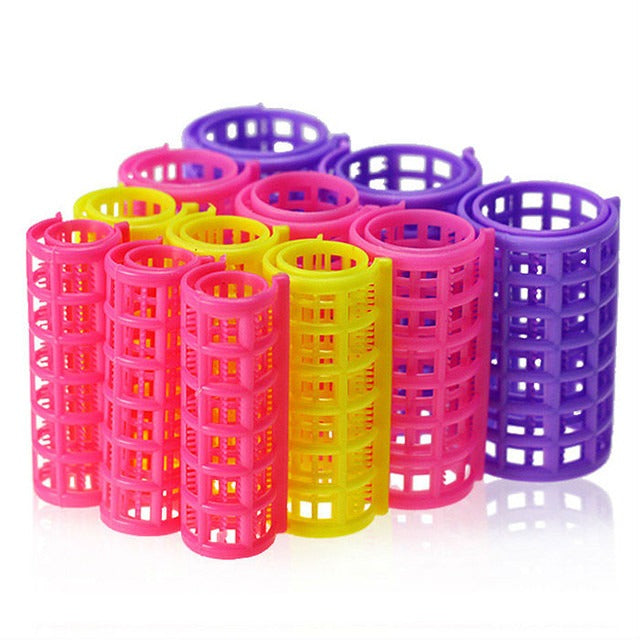 Plastic Setting Rollers for Hair Styling - Perfect for Salon, Home Use & DIY Hair Care