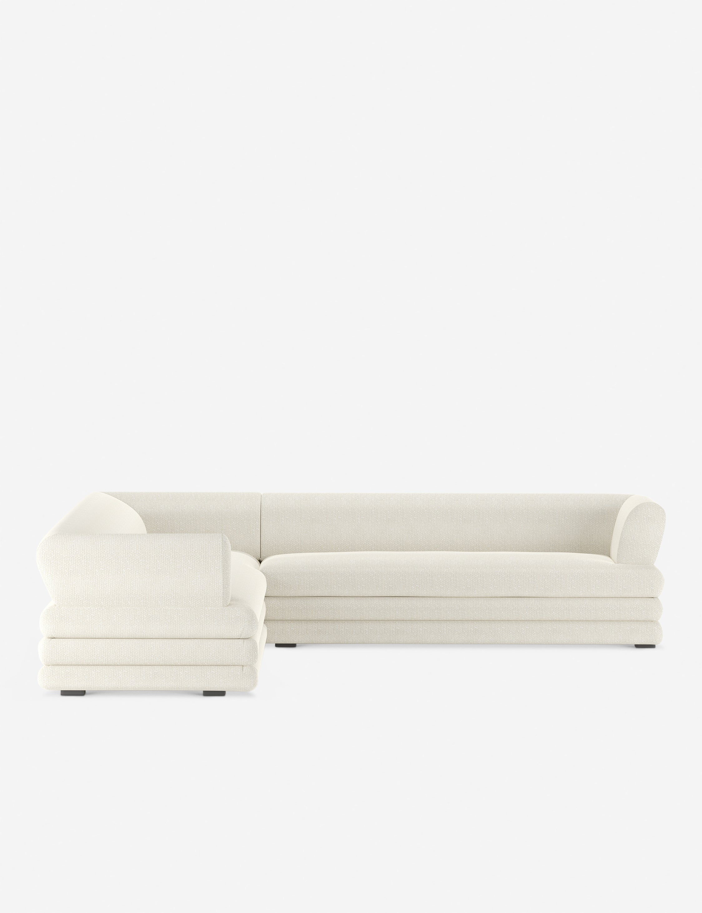 Babs Corner Sectional Sofa by Sarah Sherman Samuel - Modern L-Shaped Couch for Living Room, Lounge & Family Room - Comfortable Fabric Upholstery with Reversible Chaise