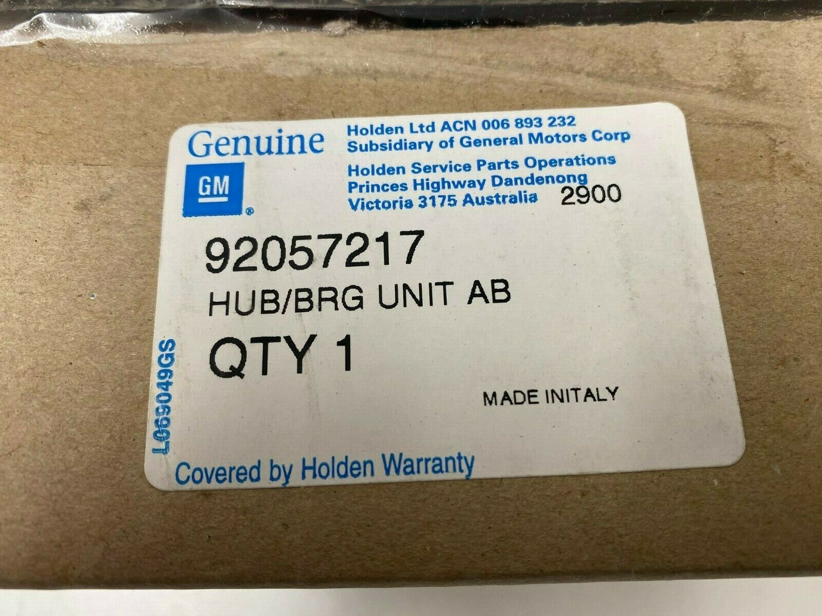 Genuine Holden Commodore VR VS Right Front ABS Hub and Bearing Assembly - Perfect for Smooth Braking & Safe Driving