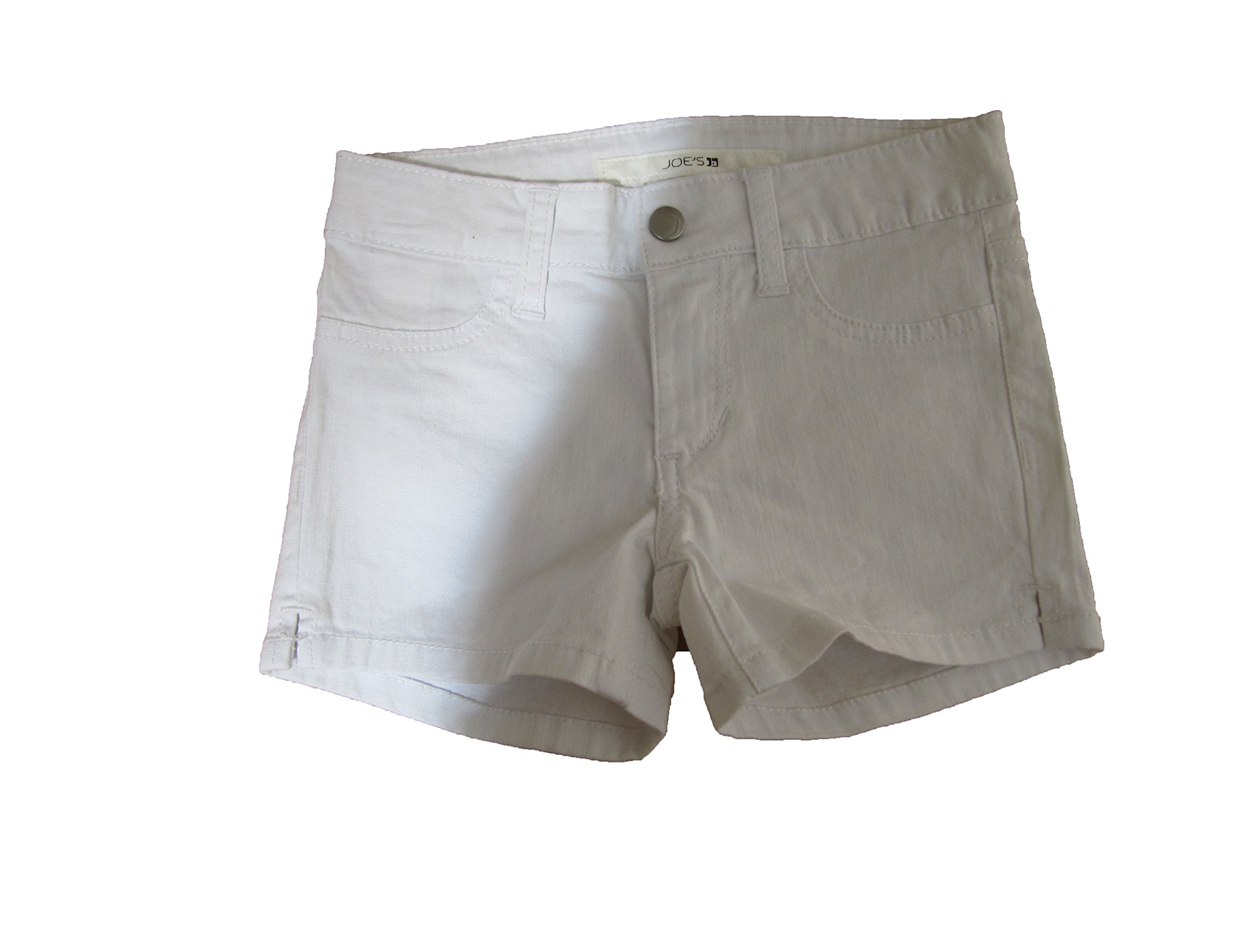 Joe's Jean Shorts for Girls - Size 6X in White | Comfortable Denim Shorts for Kids, Summer Play & Outdoor Activities