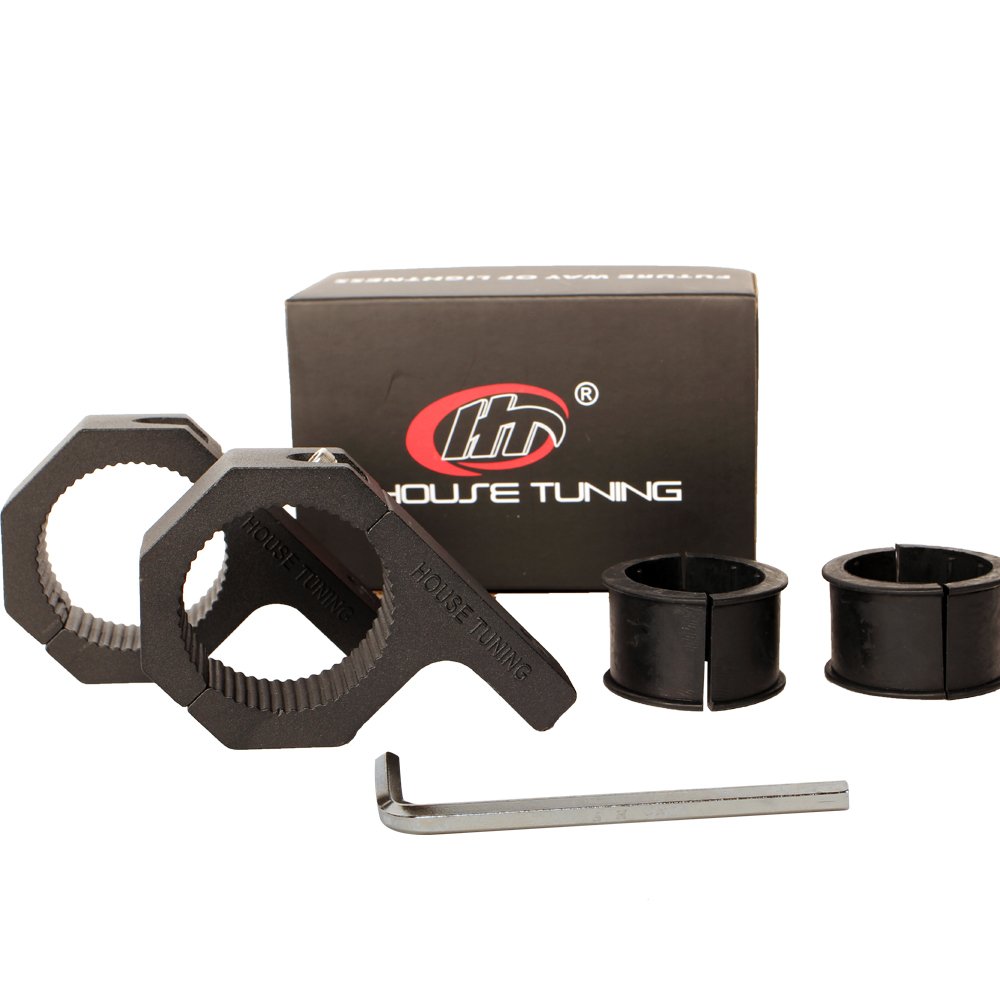 1.75 Inch Roll Bar Clamp - 2 Pack Heavy Duty Tube Mount Bracket for 1 3/4 Inch Bar, Perfect for HID LED Light Bar Installation on Off-Road Vehicles, ATVs, and Trucks (2pcs-1.75