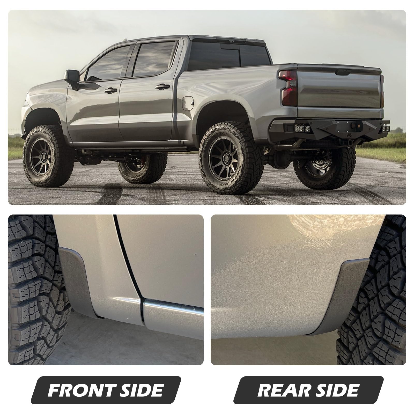 Mud Flap Delete Kit for Chevy Silverado 1500 (2019-2025) | Mud Guards Removal Accessories | Off-Road & Custom Truck Modification Upgrade