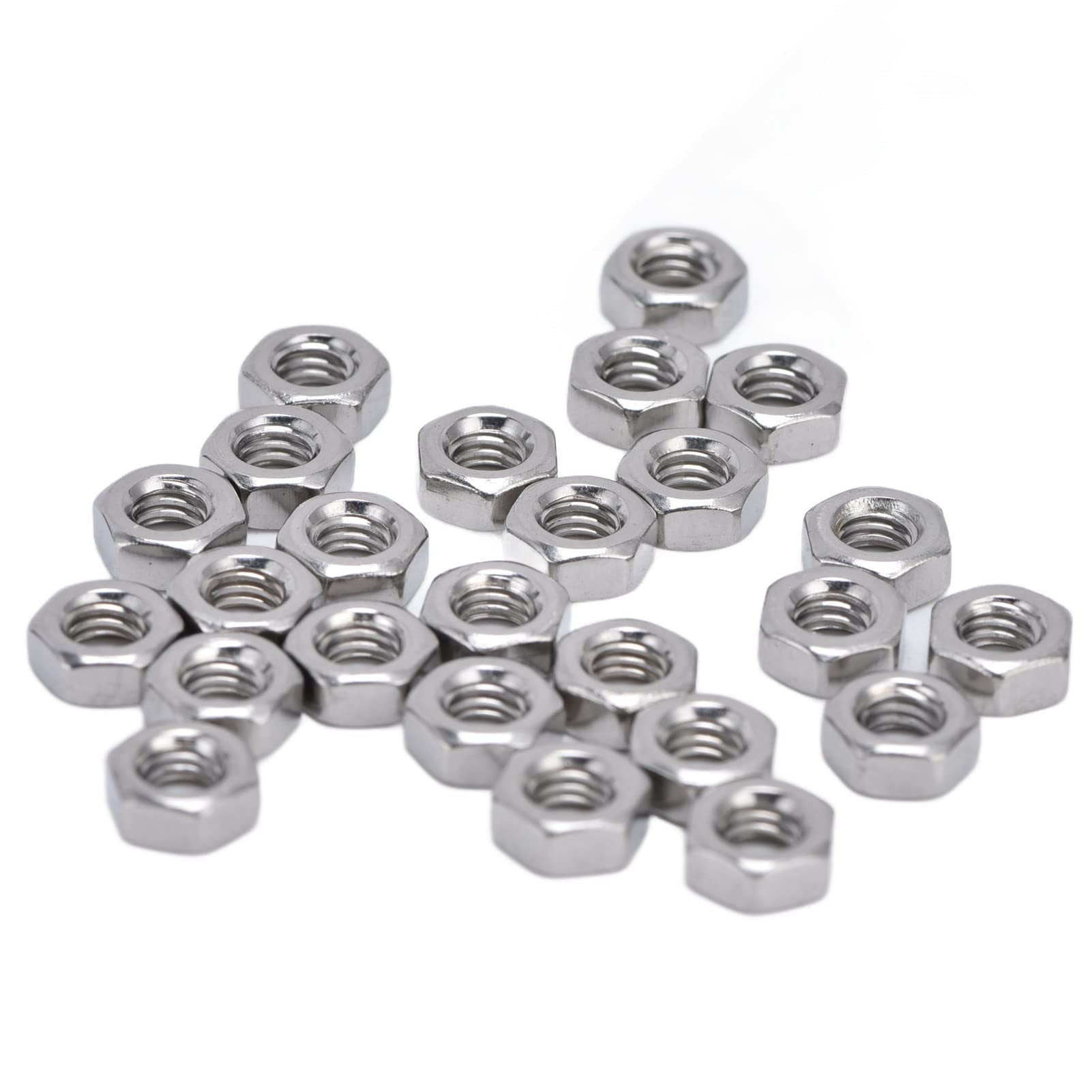 Stainless Steel Metal Nuts - Easy Replaceable Hardware Nuts for Indoor & Outdoor Repair Projects | Perfect for Furniture Assembly, DIY Home Improvement, and Mechanical Fixes