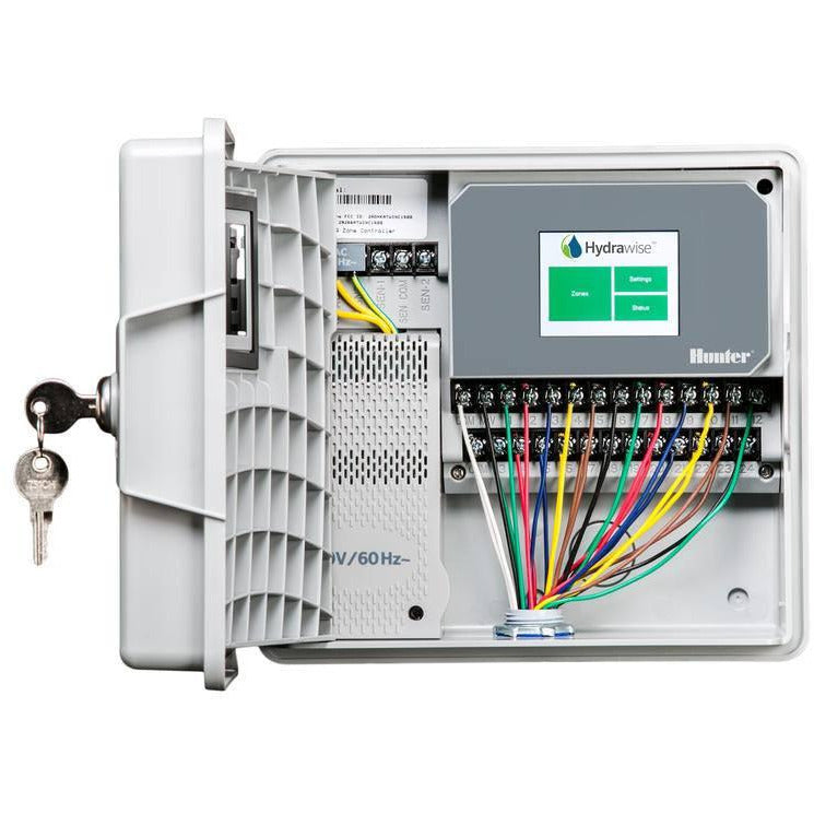 Hunter Industries PHC 1200 Smart WiFi Sprinkler Controller - 12 Zone Residential & Commercial Irrigation System with Hydrawise Web-Based Software | Weather-Based Watering for Lawns & Gardens