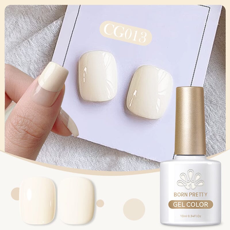 Silky White Series Color Gel Polish CG013 - 10ml Nail Polish for Manicure & Pedicure - Long Lasting & High Gloss Finish - Perfect for Home & Salon Use
