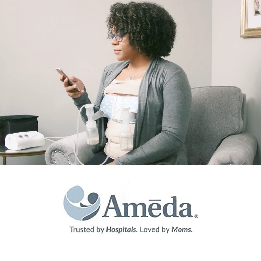 Ameda Dual Hygienikit Breast Pump Accessory Kit | BPA-Free Breast Milk Collector & Storage Solution | Prevents Contamination for Healthier Breast Milk | Perfect for Working Moms & Traveling Nursing Mothers