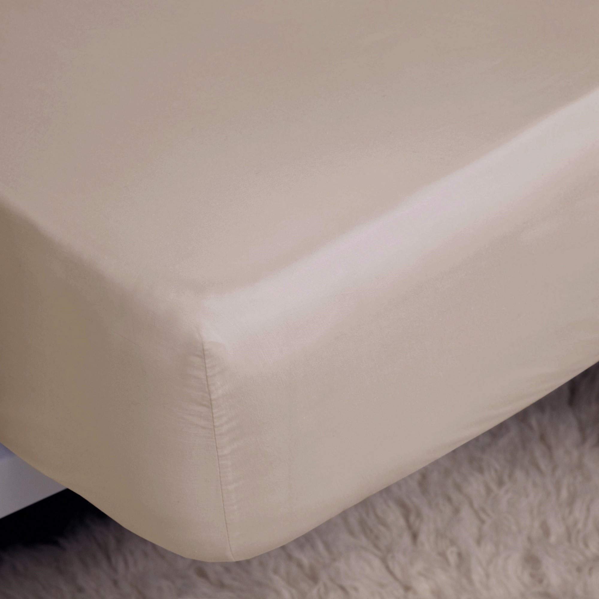 Belledorm 400 Thread Count Egyptian Cotton Extra Deep Fitted Queen Size Sheet - Duck Egg Blue - Luxury Bedding for Hotels, Guest Rooms & Master Bedrooms