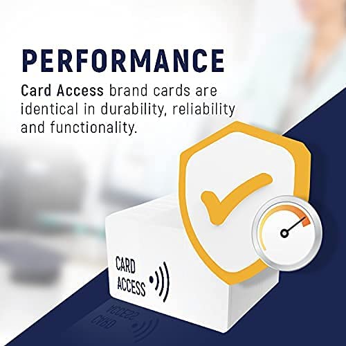 50 Pack Custom Programmed CardAccess Prox Cards - 26 Bit H10301 Format HID 1386 ISOProx II Compatible - Ideal for Office Security, Building Access & Time Attendance Systems