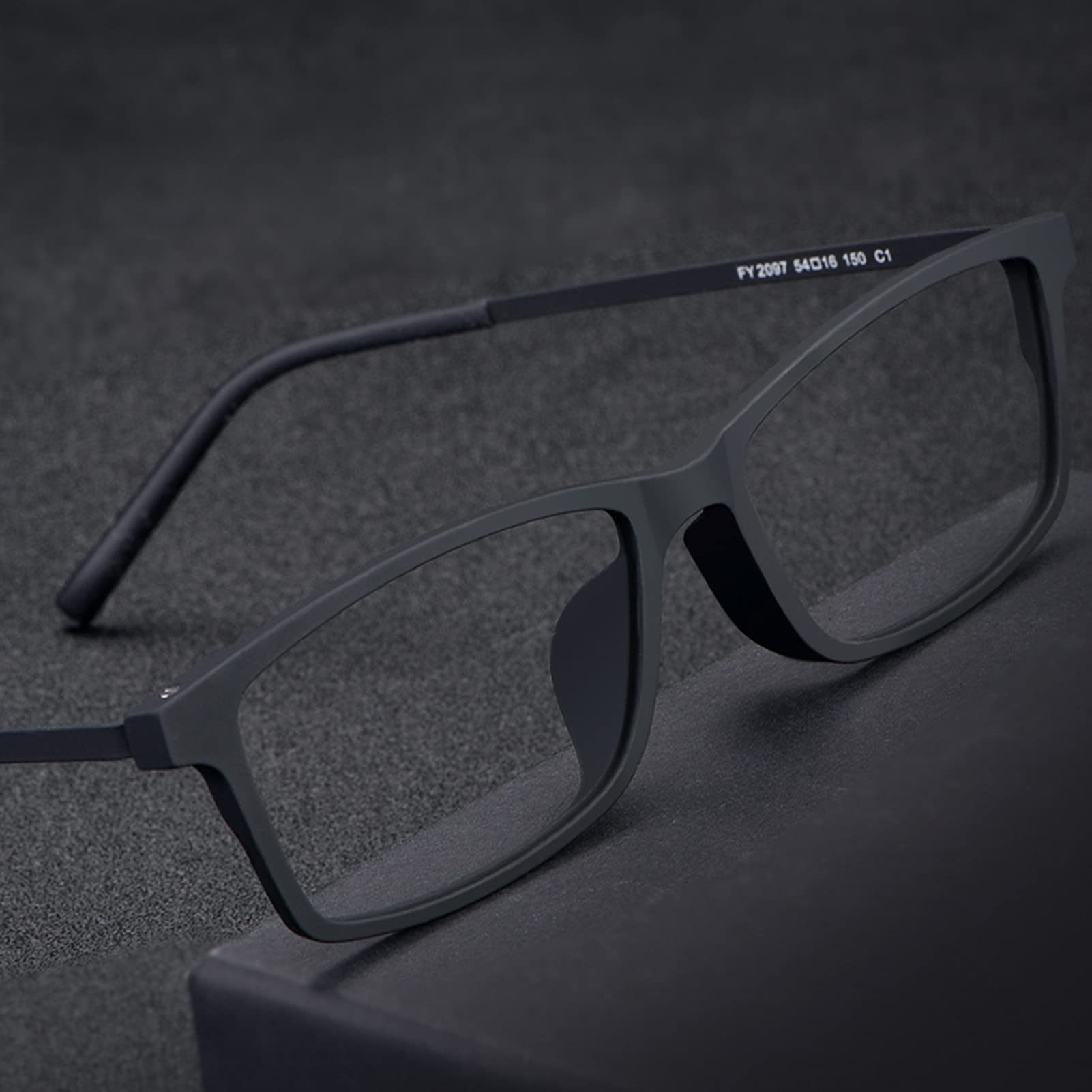 TR90 Flexible Titanium Rectangle Reading Glasses for Men & Women - Ultra-Light Blue Light Blocking Computer Readers (Black) - Perfect for Office Work, Gaming & Screen Time Relief