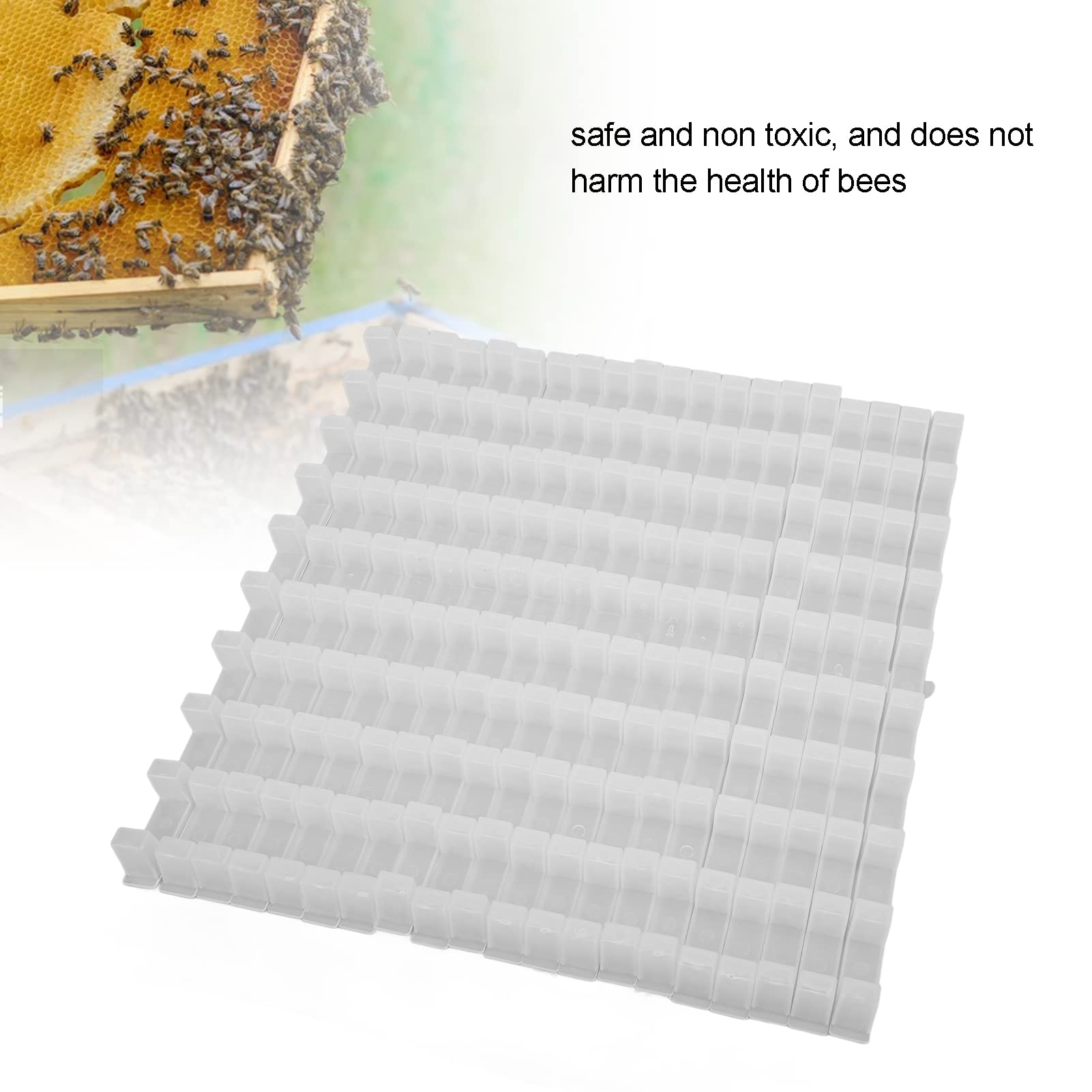 EVTSCAN Plastic Beehive Frame Spacers - 20 Pack Beekeeping Tools for Perfect Hive Frame Spacing | Ideal for Honey Production, Pollination & Backyard Beekeeping