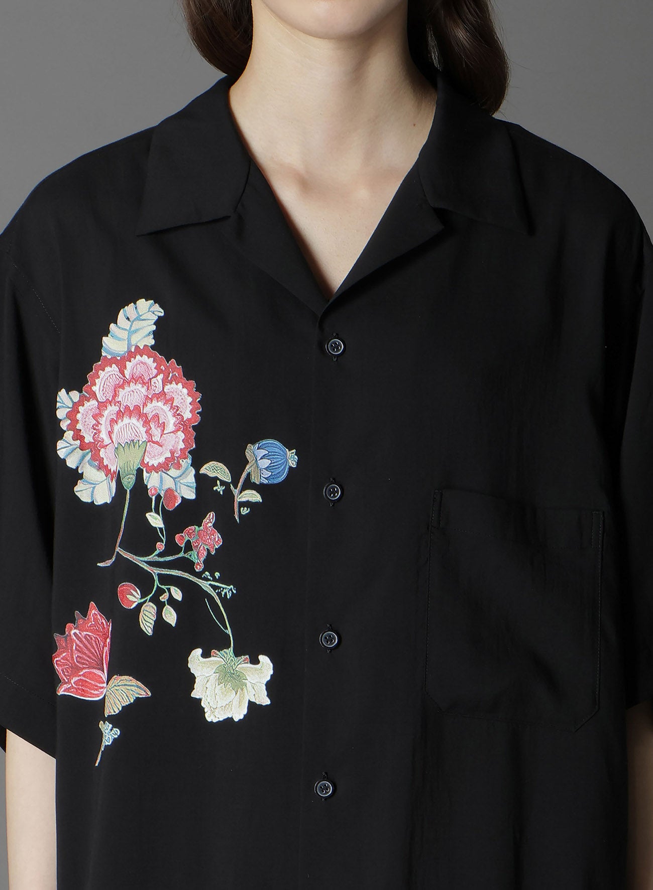 Hawaiian Aloha Shirt - 100% Cotton Chinese Floral Print Casual Button Down Shirt for Men - Perfect for Beach Vacations, Summer Parties & Tropical Getaways