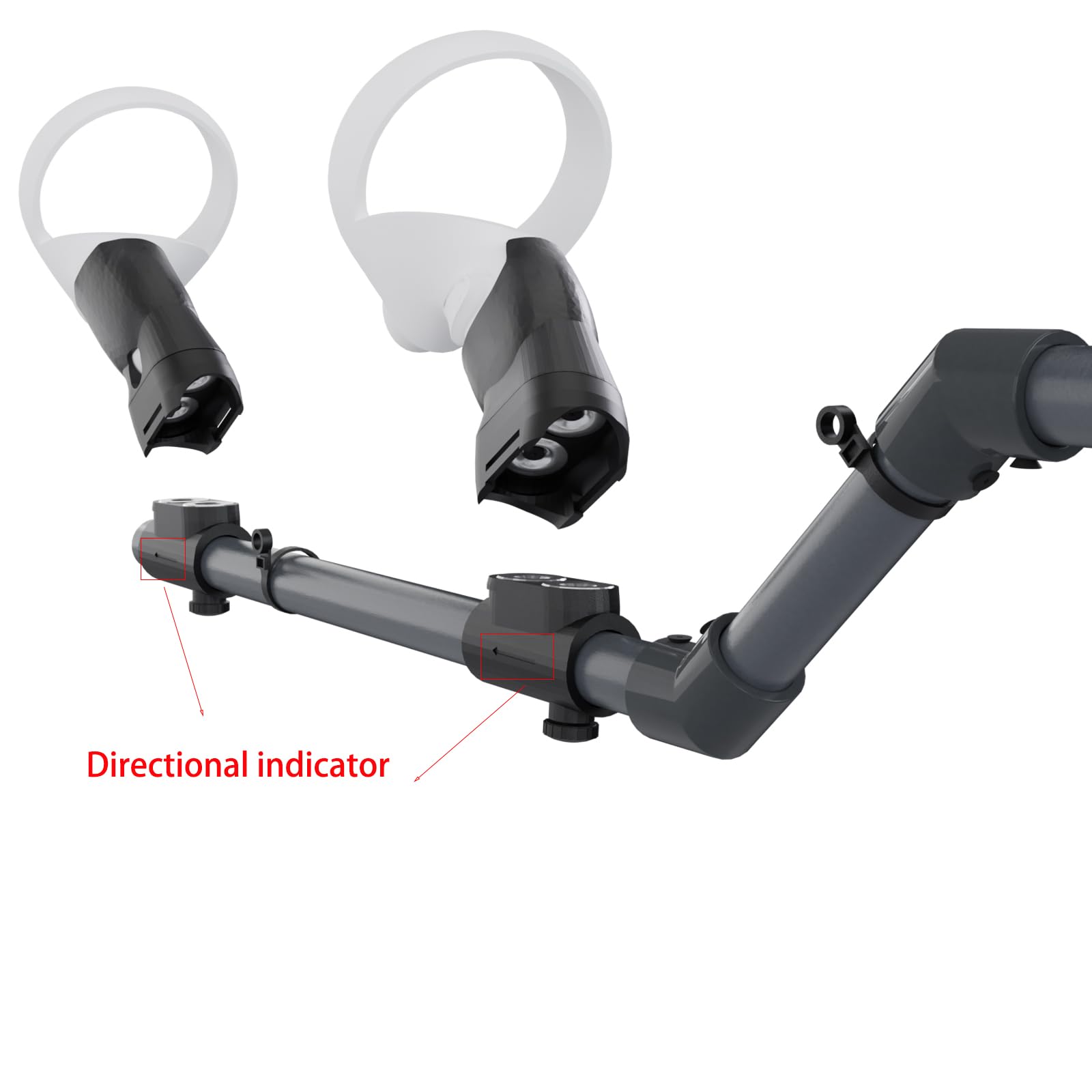 Baomaeyea VR Gunstock for Meta Quest 2 - Magnetic Rifle Stock Adapter Compatible with Meta Quest 2 VR Controllers - Improves Stability & Precision Control for Shooting Games - Perfect for FPS, Action & Simulation VR Gaming