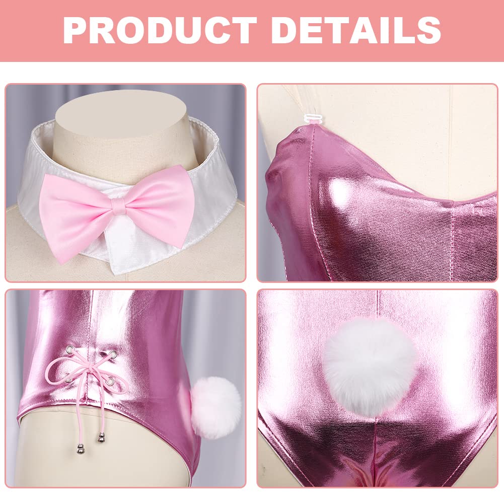 Bunny Girl Senpai Cosplay Costume for Women - Anime Role Play Outfit with One Piece Bodysuit & Bunny Ear Stockings Set | Perfect for Halloween, Cosplay Events, Anime Conventions and Themed Parties