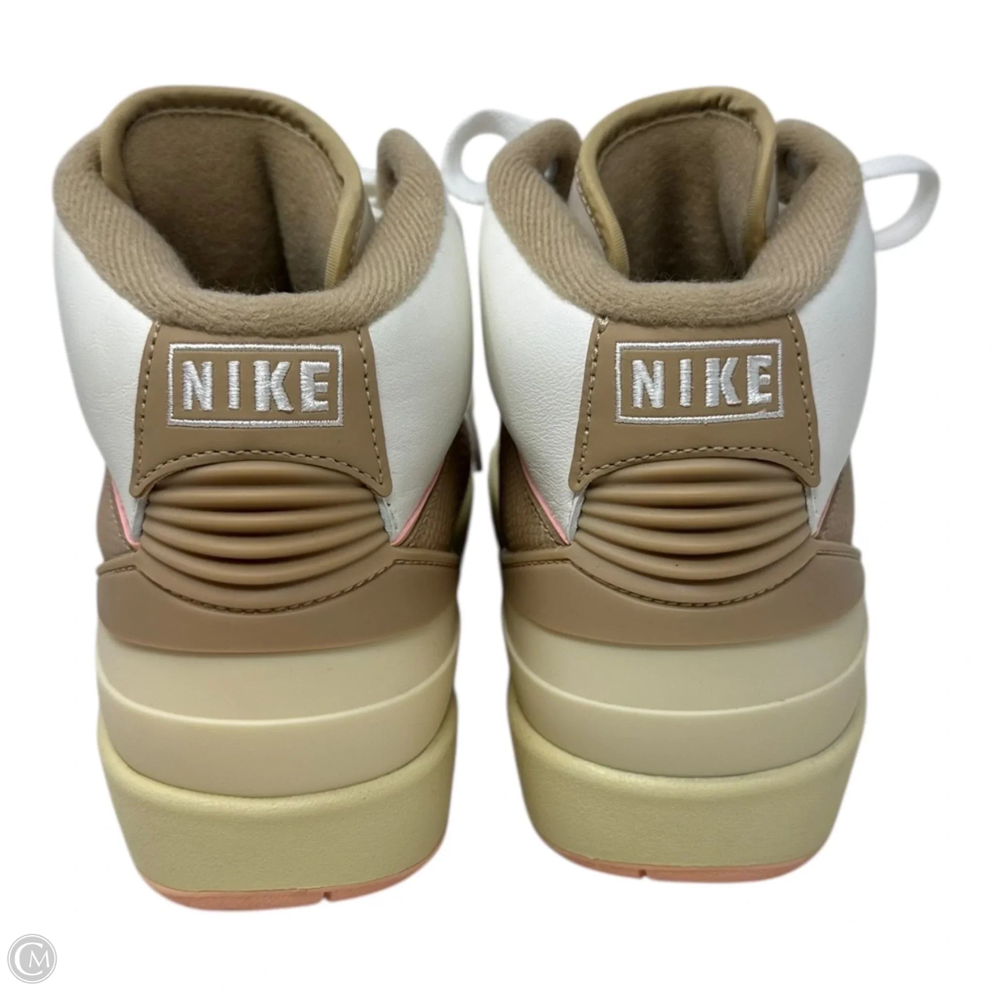 Nike Air Jordan Retro High Top Sneakers - Tan & White - Size 7 | Men's Basketball Shoes for Casual Wear & Street Style