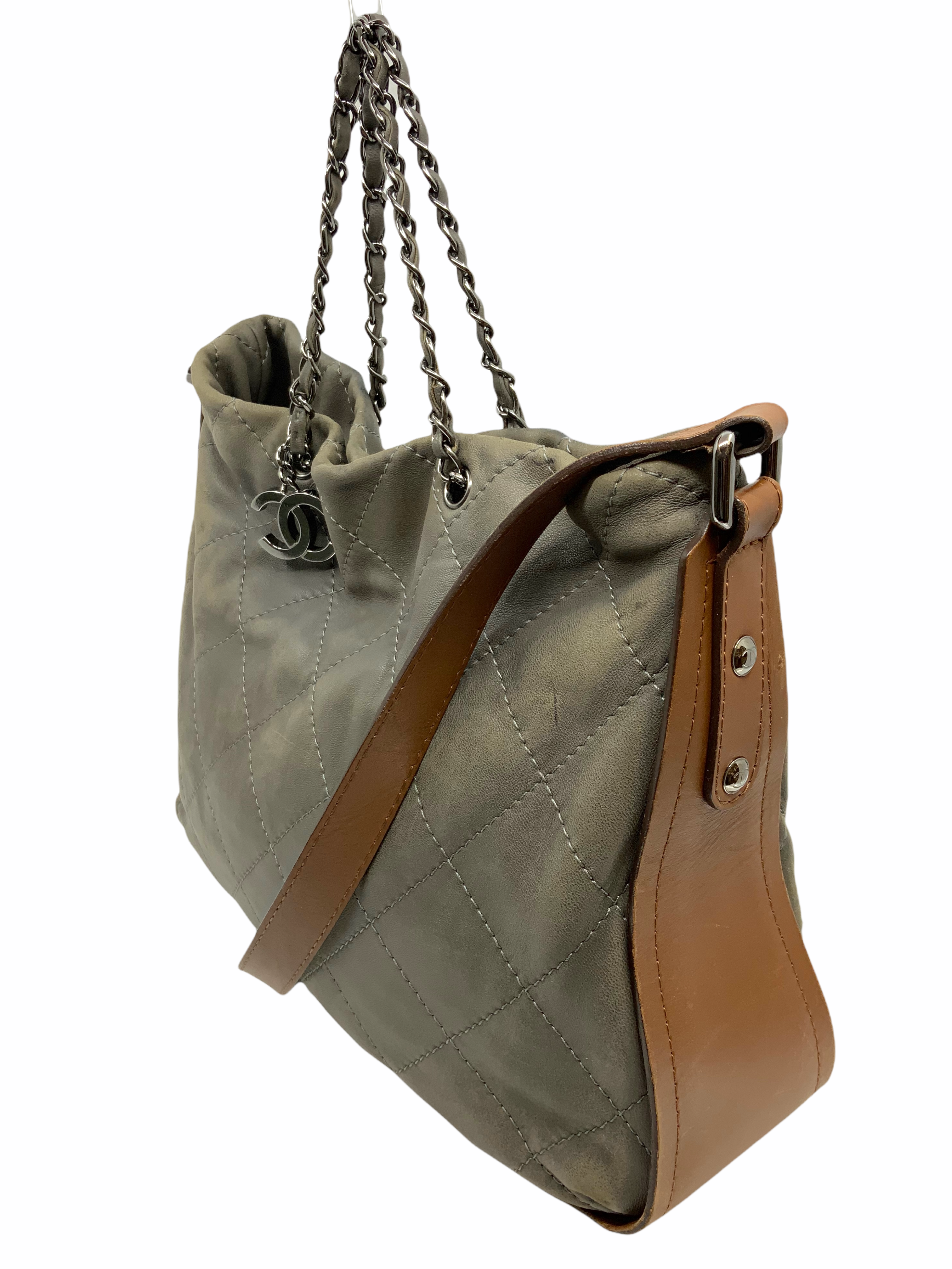 Chanel Quilted Leather Two-Way Tote Bag for Women - Luxury Designer Handbag for Work, Travel & Everyday Use