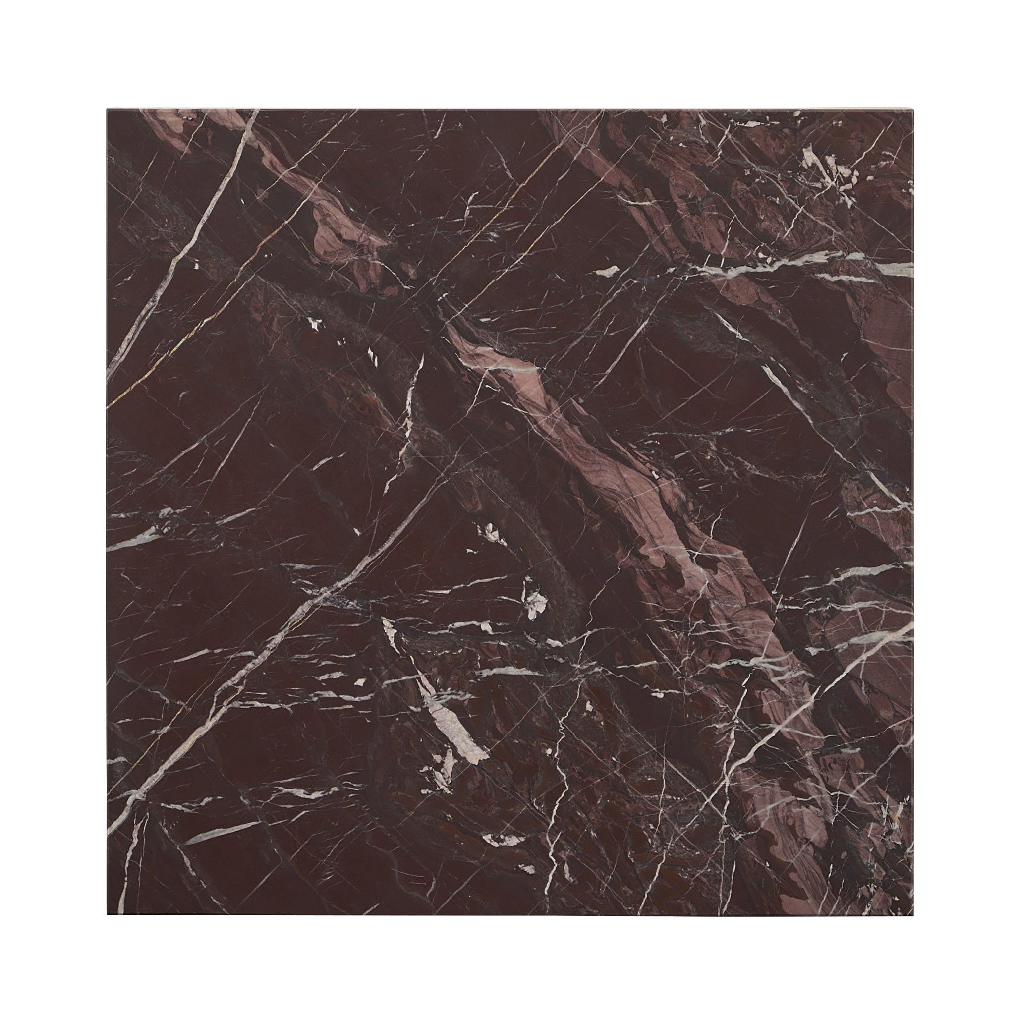 Bexly Modern Marble Square End Table - Stylish Living Room Side Table for Sofa, Bedroom & Office - Perfect for Coffee, Books & Decor