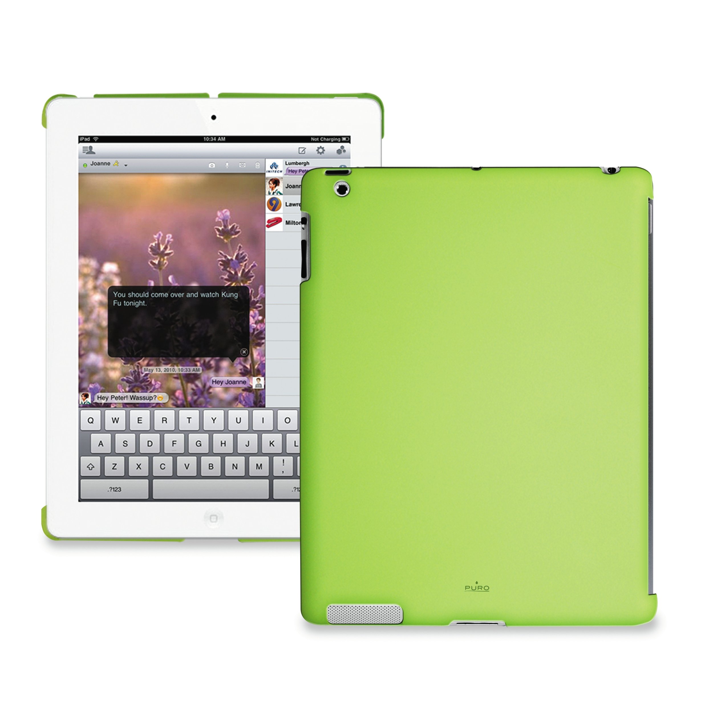 Premium Soft Touch Green Back Cover for iPad 2 - Slim Protective Case with Smart Cover Compatibility | Perfect for Home, Office & Travel Use