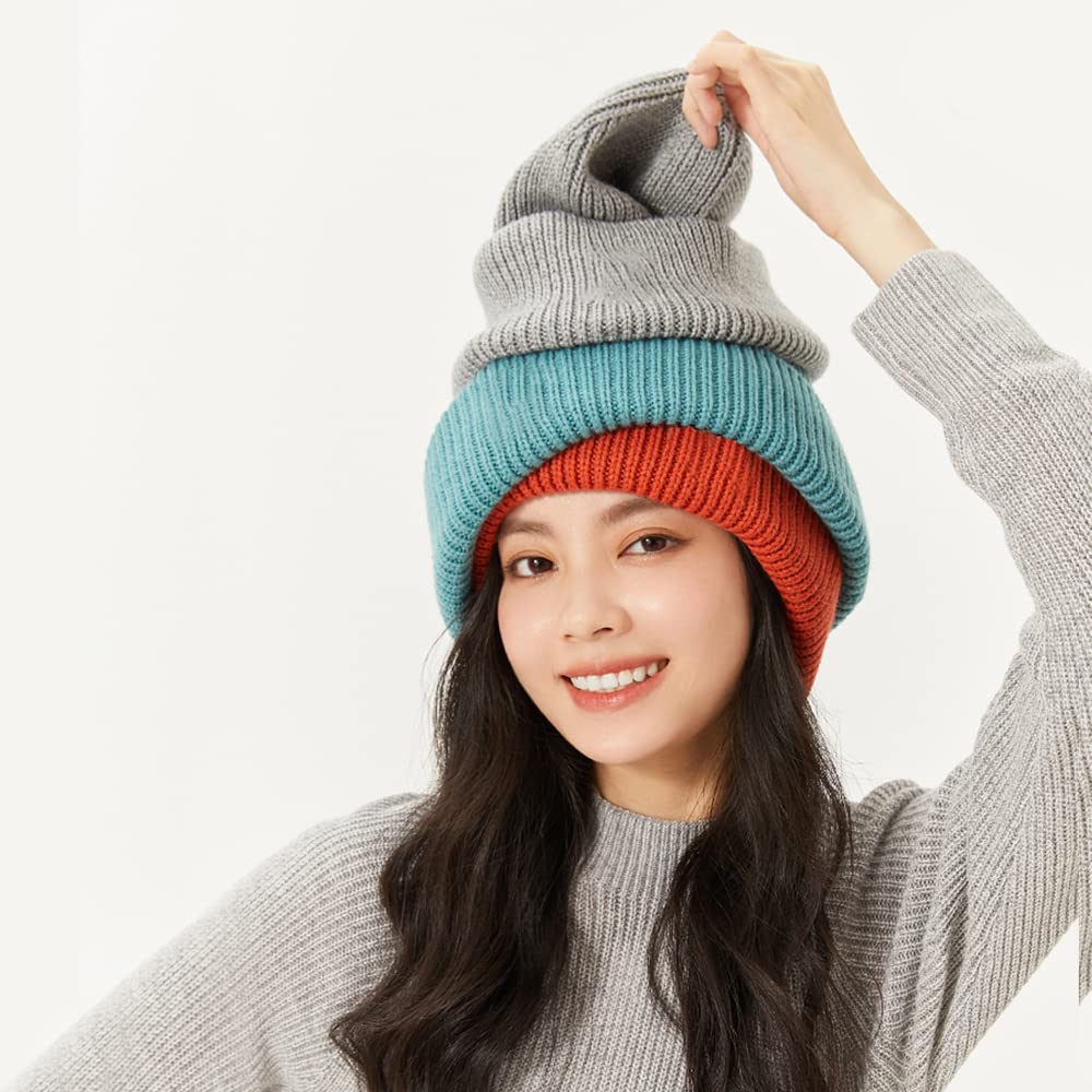 OHYOGA Winter Beanie Hats for Men & Women - Warm Chunky Cable Knit Skull Cap, Soft Fleece Lined Cold Weather Hat | Perfect for Skiing, Snowboarding & Outdoor Winter Activities