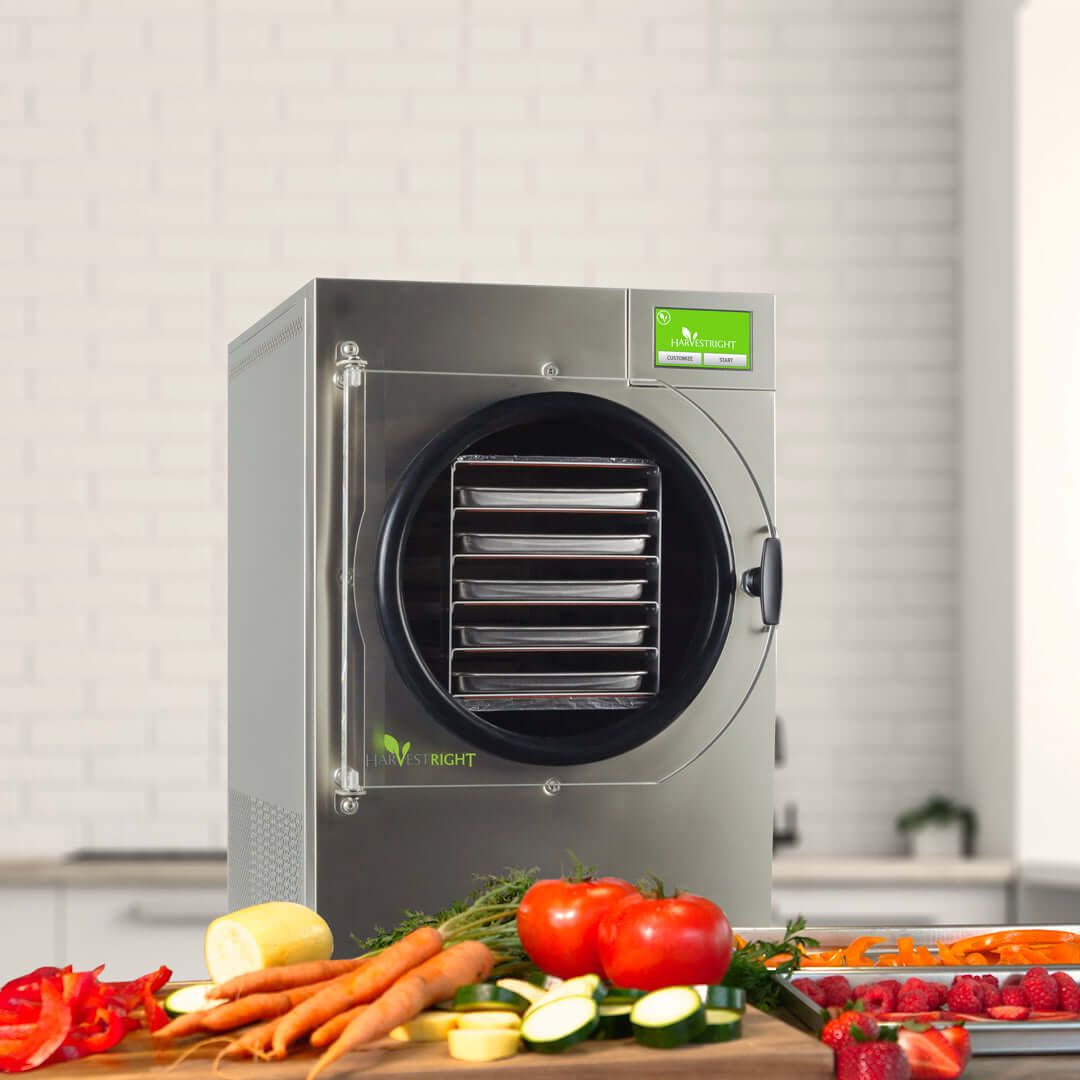 Harvest Right Medium Pro Stainless Steel Home Freeze Dryer with 5 Trays & Mylar Kit - Perfect for Food Preservation, Emergency Preparedness, and Long-Term Storage