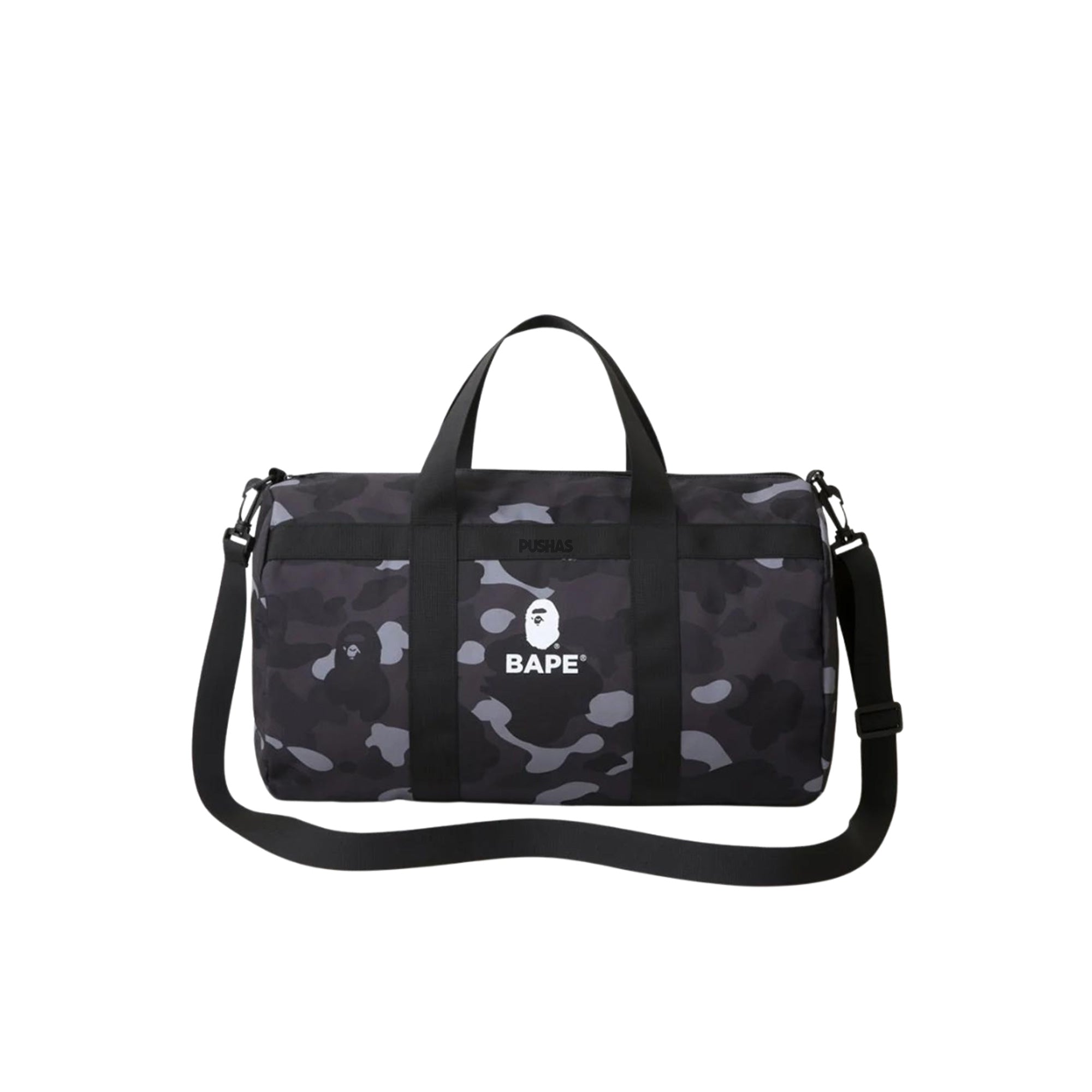 BAPE Exclusive Large Camo Duffle Bag - Dark Grey | Stylish Travel & Gym Bag for Men & Women | Perfect for Workouts, Travel & Everyday Use