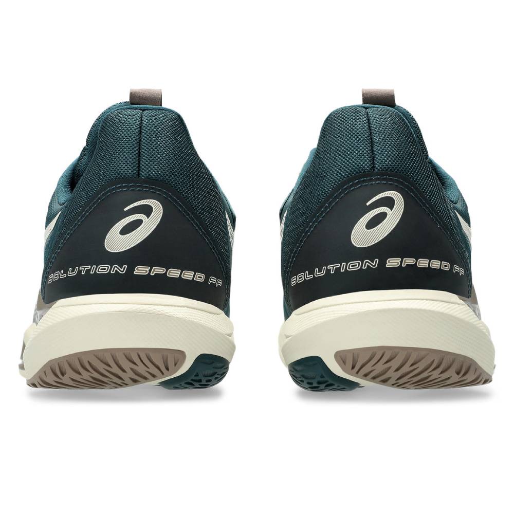 ASICS Solution Speed FF 3 Men's Tennis Shoes - Lightweight Performance Court Shoes for Competitive Play (Saxon Green/Birch) | Ideal for Hard Court Matches & Training Sessions
