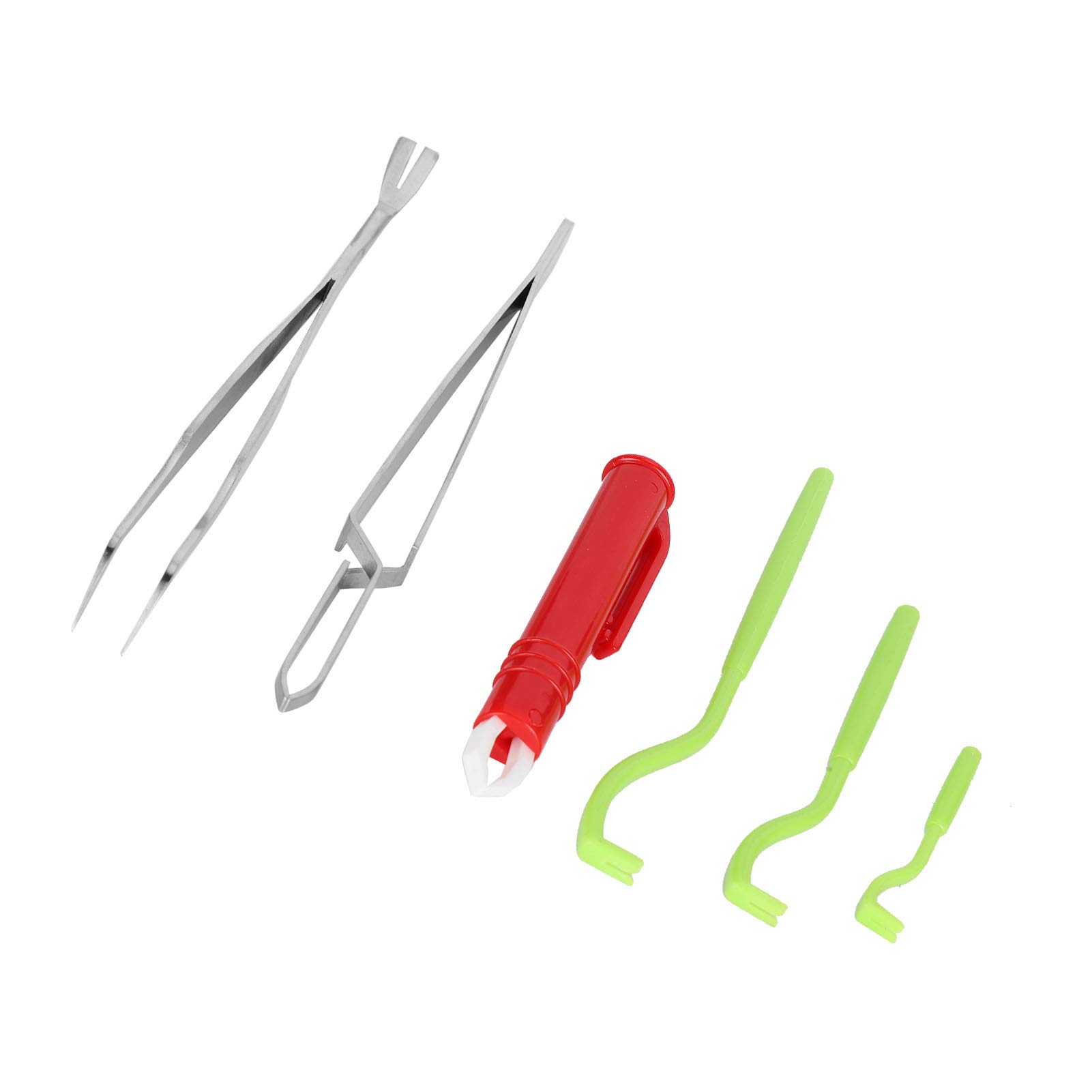 6-Piece Tick Removal Tool Kit for Dogs & Cats - Stainless Steel Tick Remover & Tweezers for Safe Pet Grooming & Outdoor Adventures