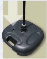 Sidewalk Solution Water Base & Pole Kit - Durable Outdoor Walkway Support for Gardens, Pathways, and Driveways