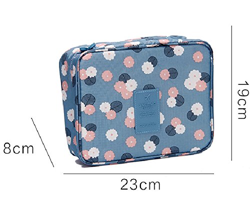 Trexee Foldable Travel Toiletry Bag for Women - Waterproof Cosmetic Organizer, Portable Makeup Pouch for Bathroom Storage | Perfect for Vacation, Gym, Camping & Business Trips