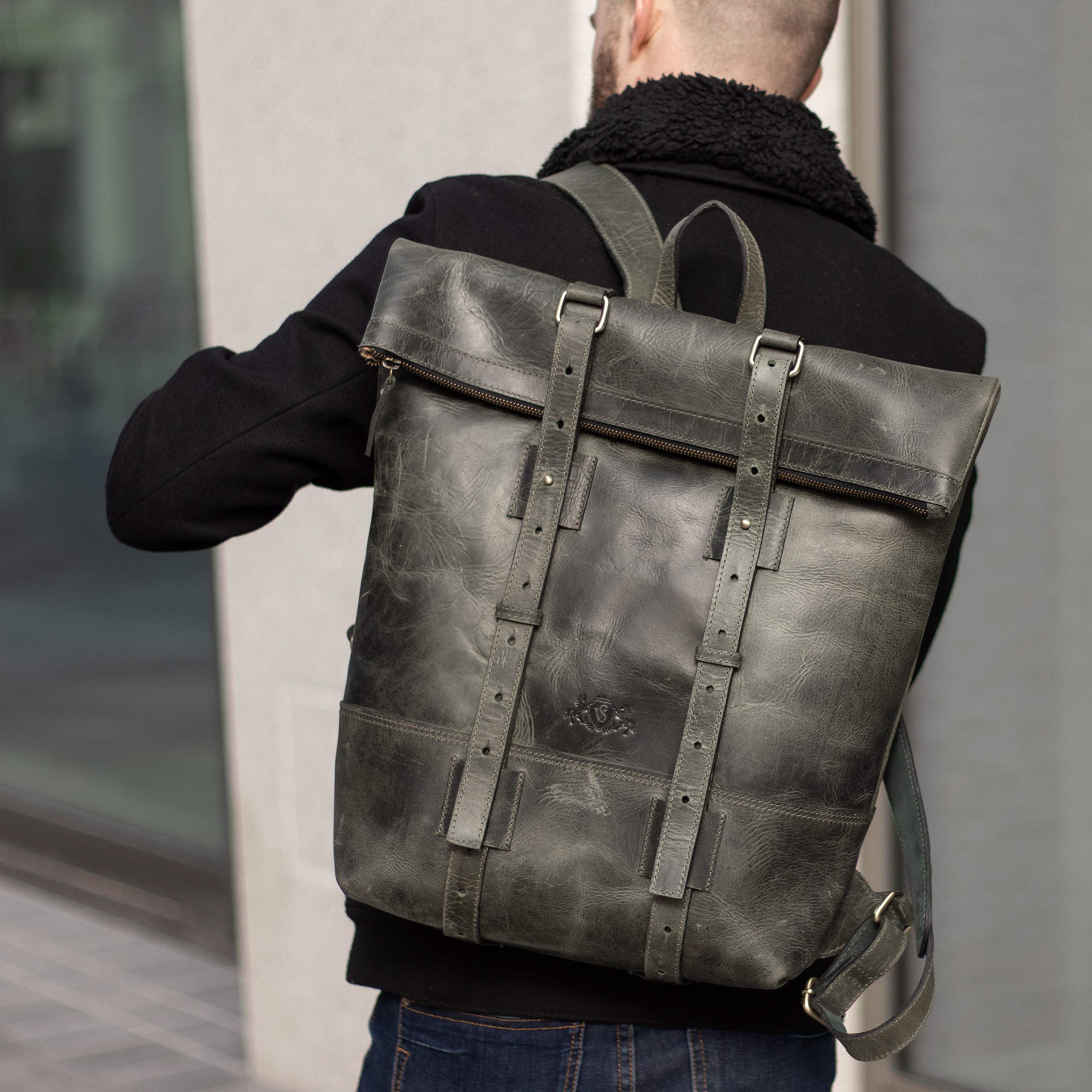 Genuine Leather CHAZ Backpack by SID & VAIN - 15