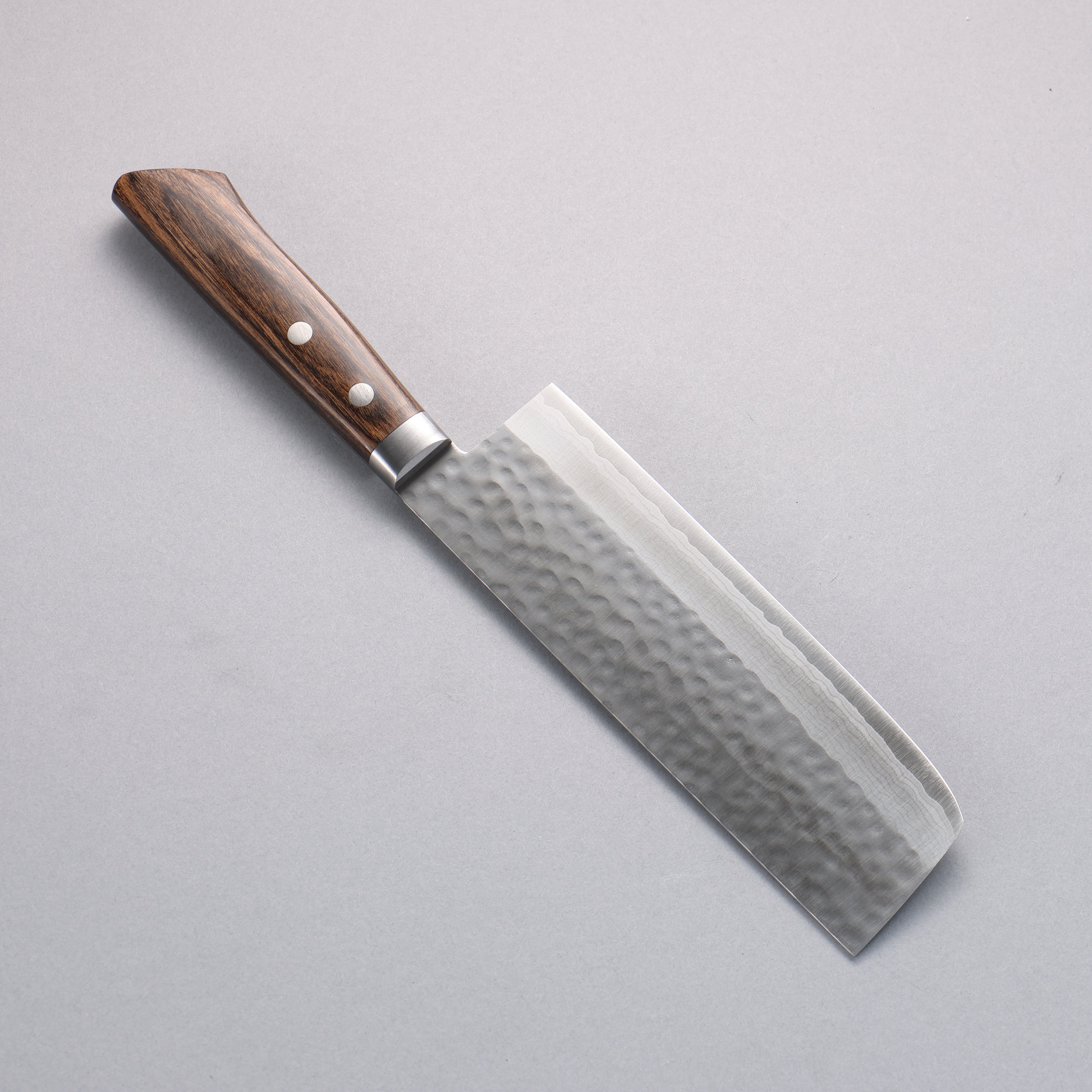 Premium Kunihira Kokuryu VG10 Damascus Nakiri Knife 165mm - Japanese Kitchen Knife with Scotch Pakka Wood Handle - Perfect for Slicing Vegetables, Herbs & Sushi Prep