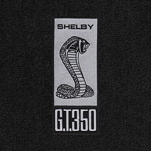 Premium Custom-Fit Carpet Floor Mats for 2010-2012 Shelby Mustang Coupe/Convertible - Luxury Black Car Mats with Shelby Sidemarker Silver Trim | Perfect for Daily Driving & Car Shows