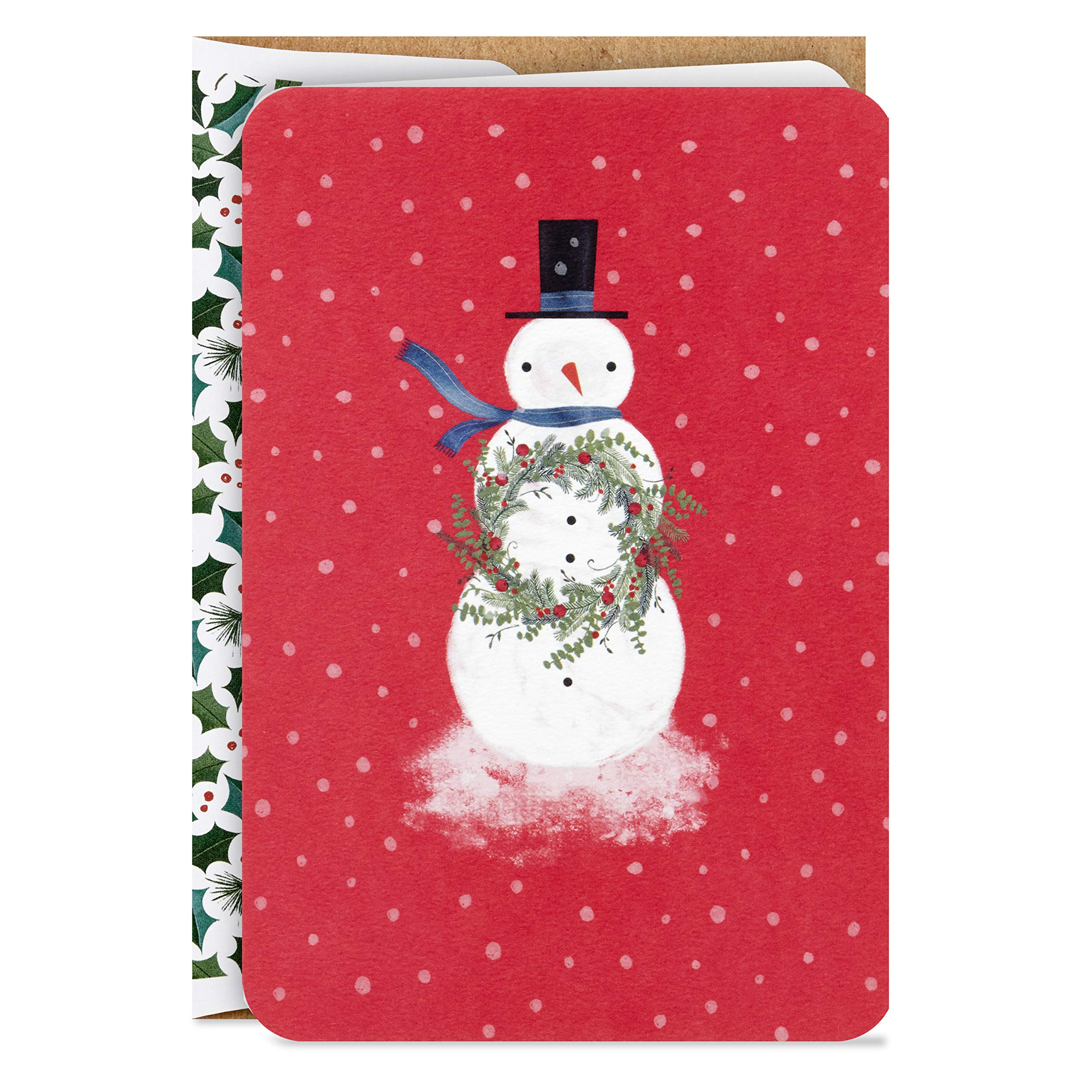 Hallmark Boxed Christmas Cards with Snowman Design - 16 Greeting Cards & 17 Envelopes - Perfect for Holiday Wishes, Office Gifts & Family Correspondence
