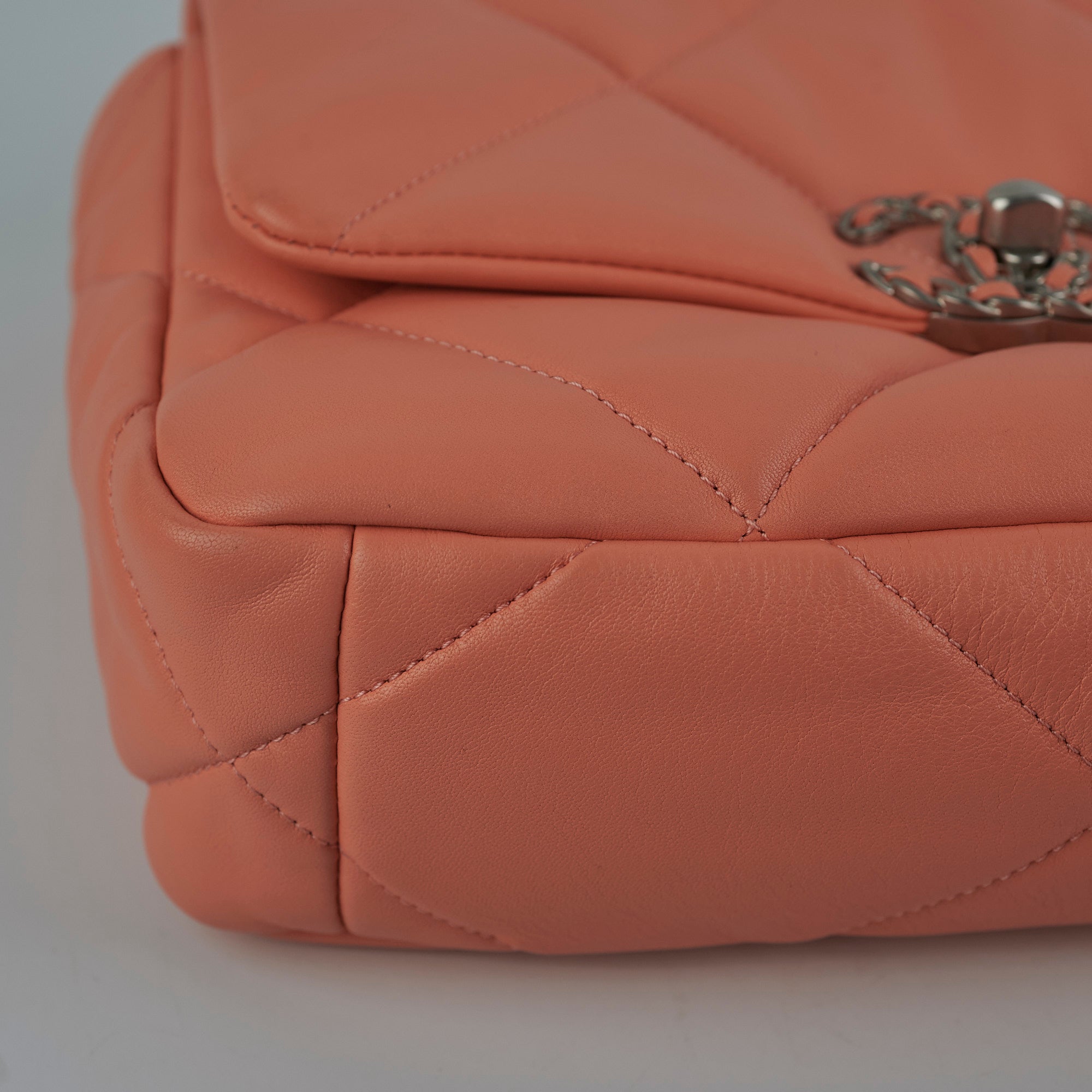 Chanel Small 19 Coral Microchip Handbag - Luxury Designer Crossbody Bag for Women | Perfect for Parties, Date Nights & Special Occasions