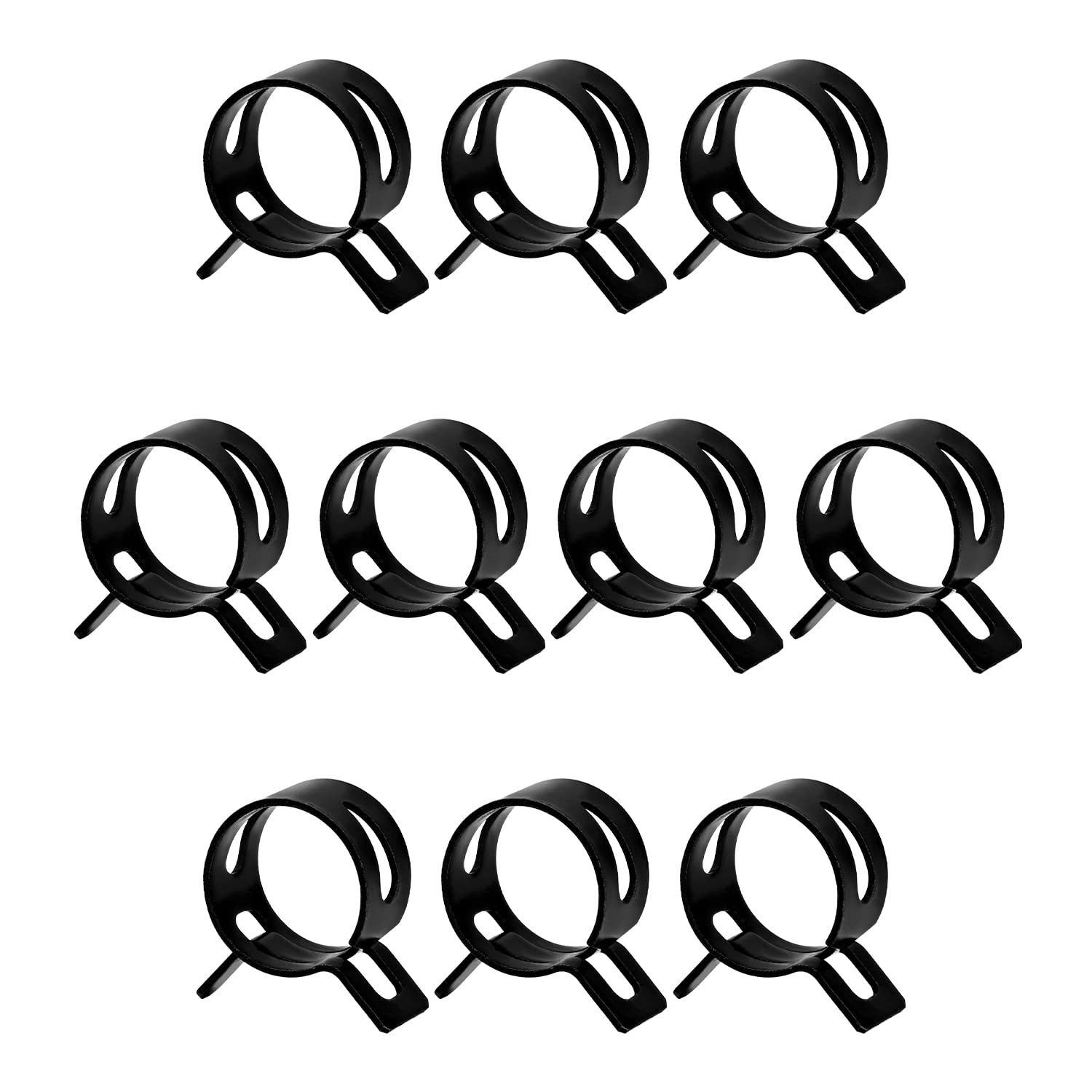 MroMax 10Pcs 18mm Hose Clamps for Fuel Line & Vacuum Hose - Automotive Use