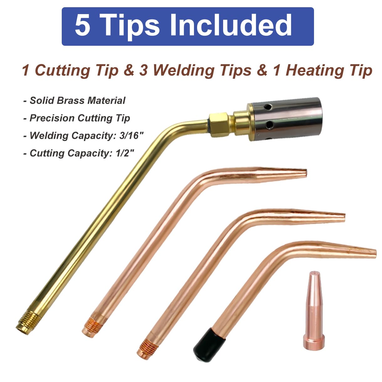 Oxy Acetylene Torch Kit - Portable Gas Cutting & Welding Set with Regulator, Hose & Auto-Darkening Welding Glasses - Ideal for Metal Fabrication, Auto Repair & DIY Projects (#22126)
