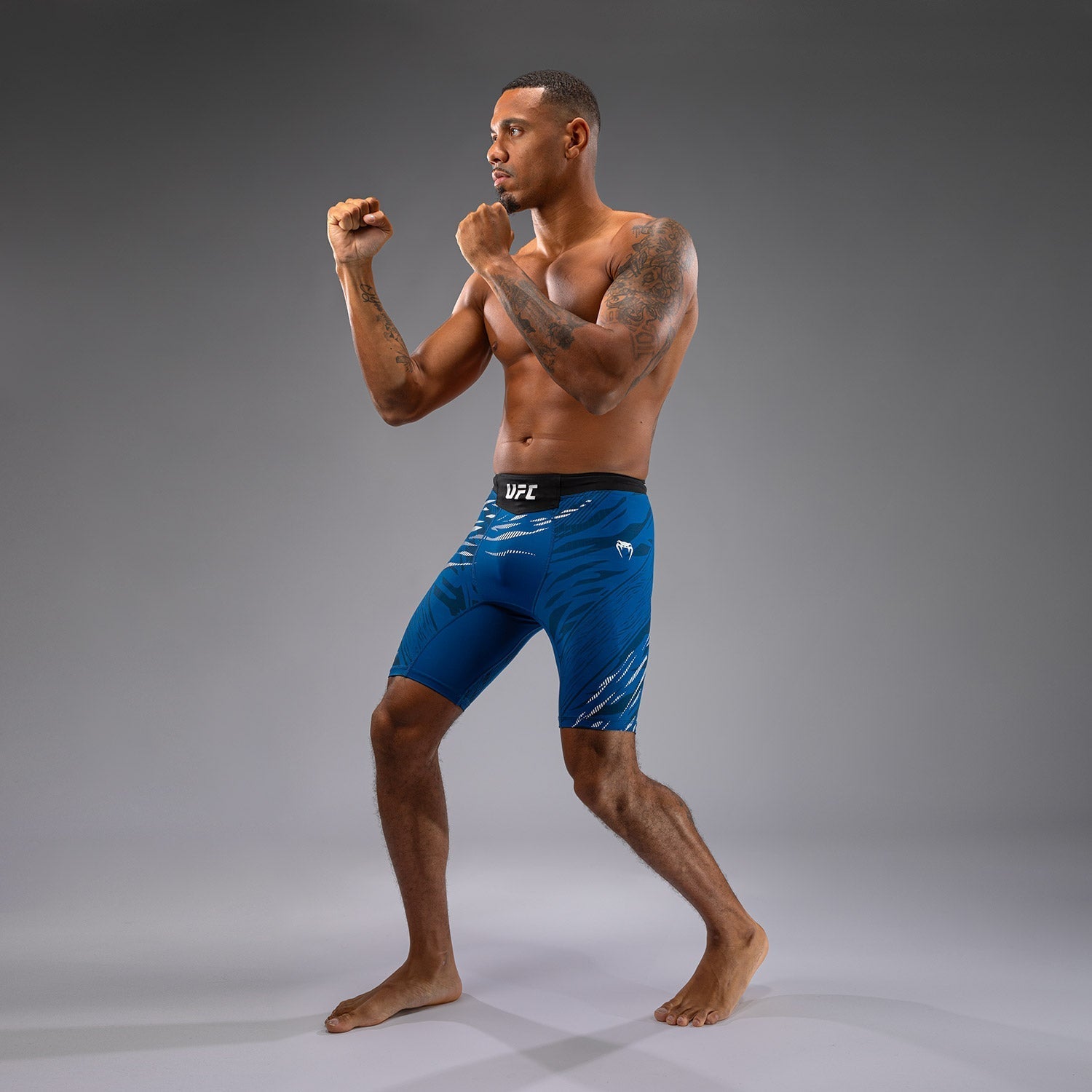 Venum UFC Fusion Authentic Men's Vale Tudo MMA Shorts - Personalized Fight Night Gear for Training & Competition (Blue) | Premium MMA Apparel for Fighters & Fitness Enthusiasts