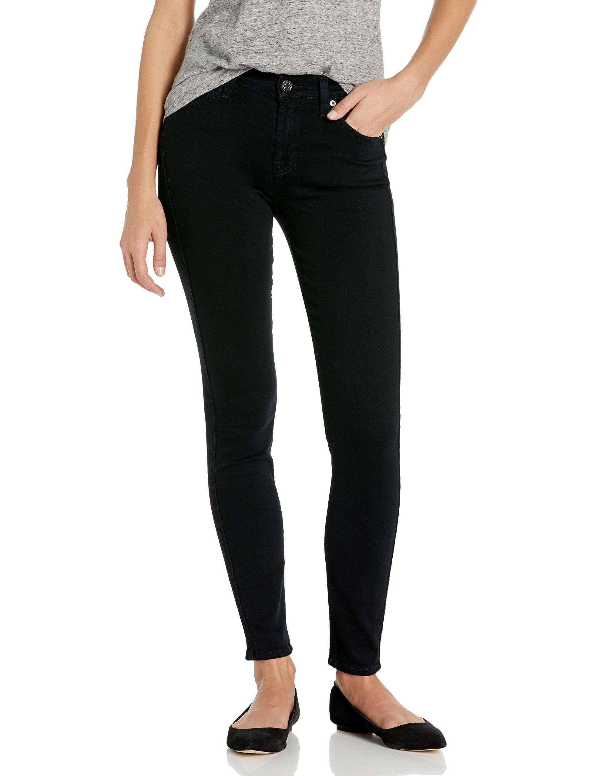 7 For All Mankind Women's Gwenevere Ankle Skinny Jeans - Mid Rise Stretch Denim Pants for Casual Wear & Night Out