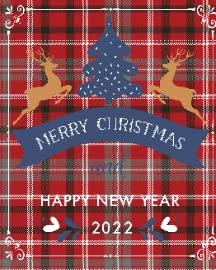 Happy New Year 2022 Reindeer